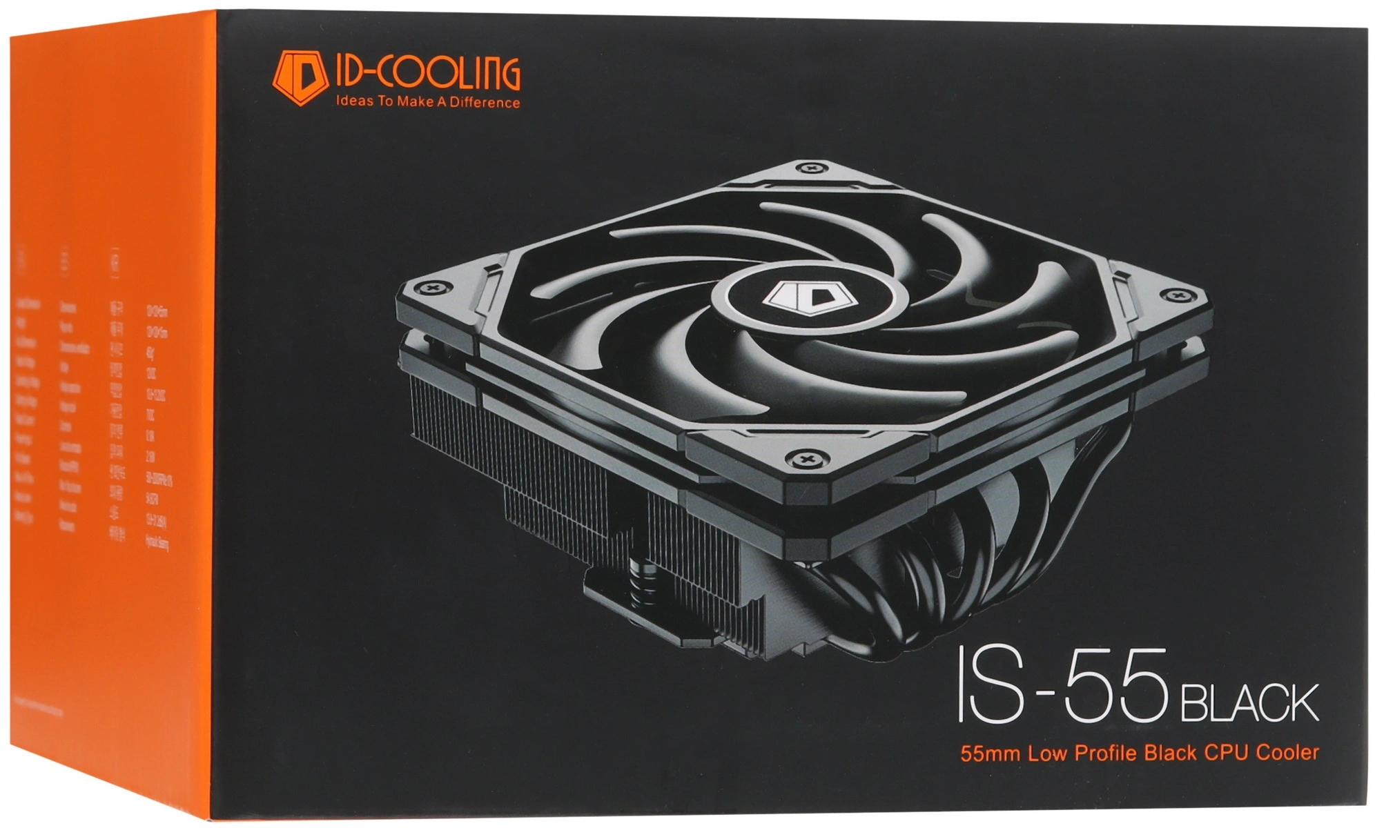 Устройство охлаждения(кулер) ID-Cooling IS-55 Soc-AM5/AM4/1200/1700/1851 черный 4-pin 31.2-31.2dB Al+Cu 125W 450gr Ret (IS-55 BLACK) — миниатюра 10