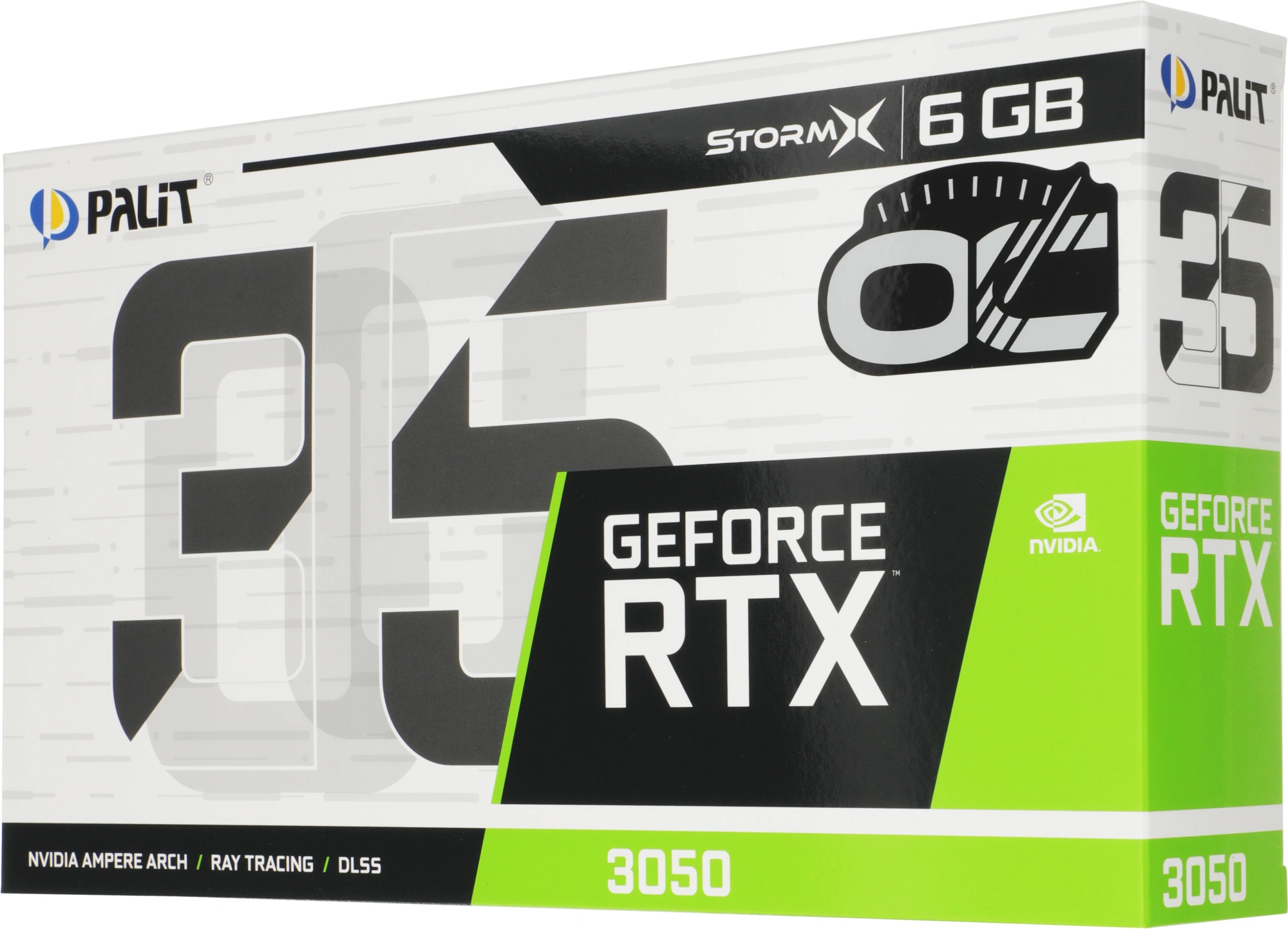 Видеокарта Palit PCI-E 4.0 PA-RTX3050 STORMX OC NVIDIA GeForce RTX 3050 6Gb 96bit GDDR6 1042/14000 DVIx1 HDMIx1 DPx1 HDCP Ret — миниатюра 7