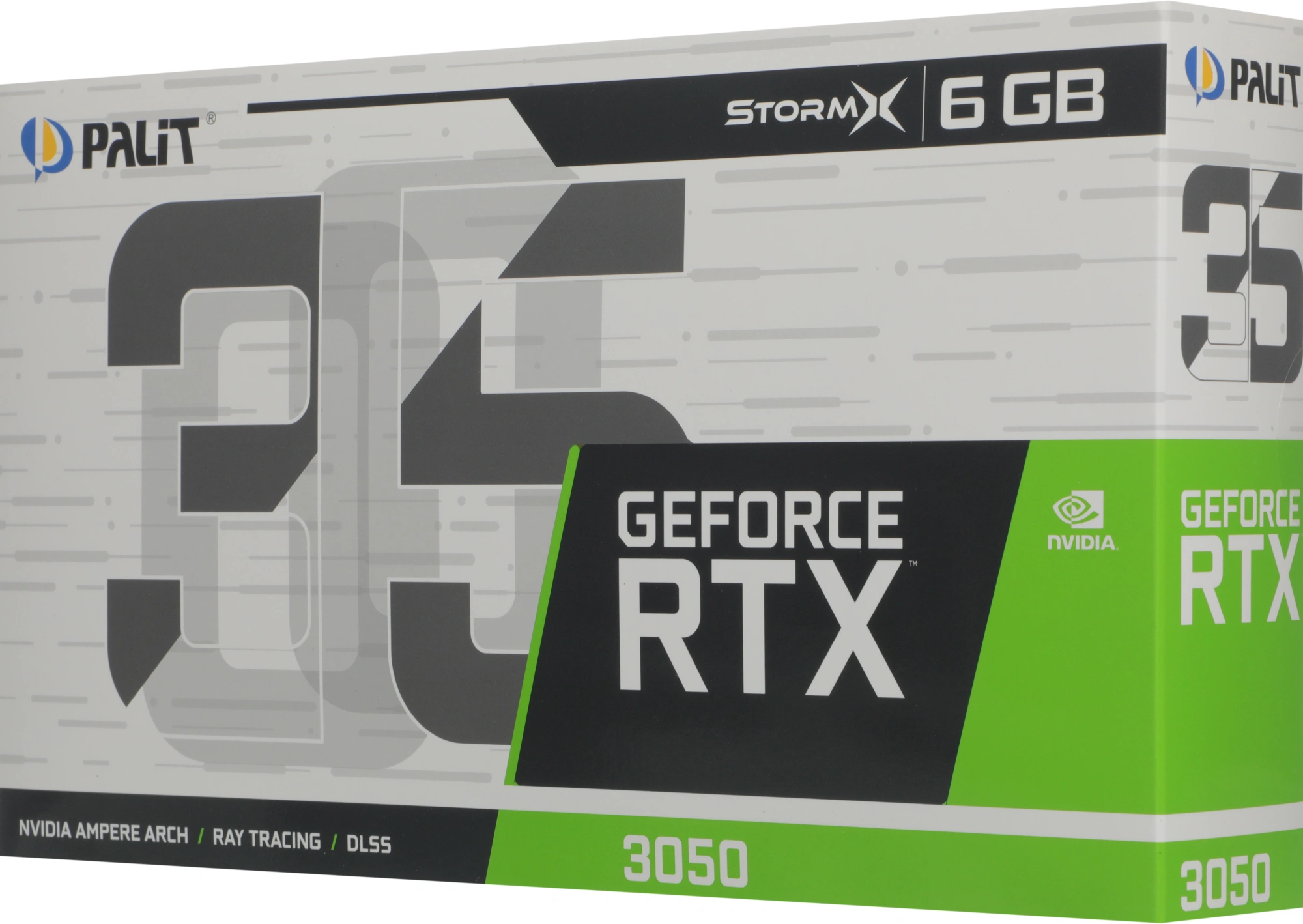 Видеокарта Palit PCI-E 4.0 PA-RTX3050 STORMX NVIDIA GeForce RTX 3050 6Gb 96bit GDDR6 1042/14000 DVIx1 HDMIx1 DPx1 HDCP Ret — миниатюра 7