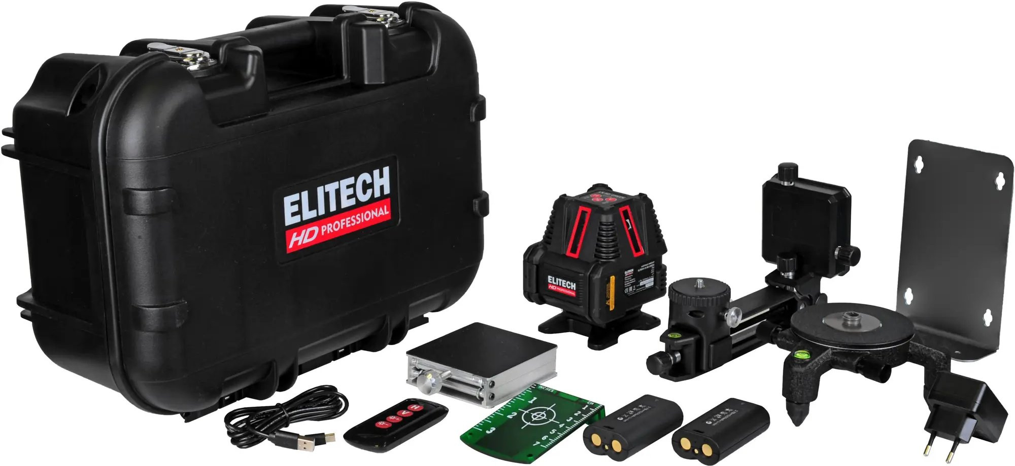 Нивелир лазерн. Elitech LN 8D GREEN 2кл.лаз. 520нм цв.луч. зеленый 5луч. (204735) — миниатюра 3