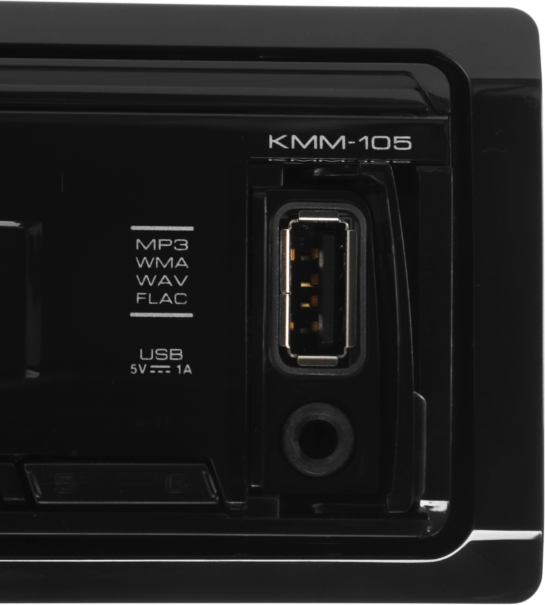 Автомагнитола Kenwood KMM-105 1DIN 4x50Вт USB 2.0 AUX 1 RDS — миниатюра 10
