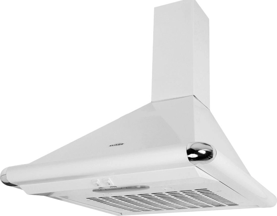 Вытяжка каминная Elikor Сатурн 60П-180-В1Л белый/нержавеющая сталь управление: кнопочное (1 мотор) — фото 1
