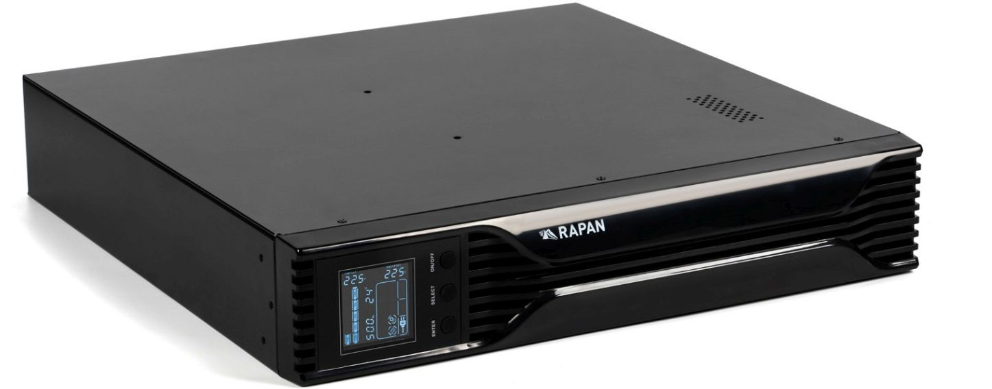 Источник бесперебойного питания Бастион Rapan-UPS 1000-Rack-IN-2X9-E 700Вт 1000ВА черный — миниатюра 8
