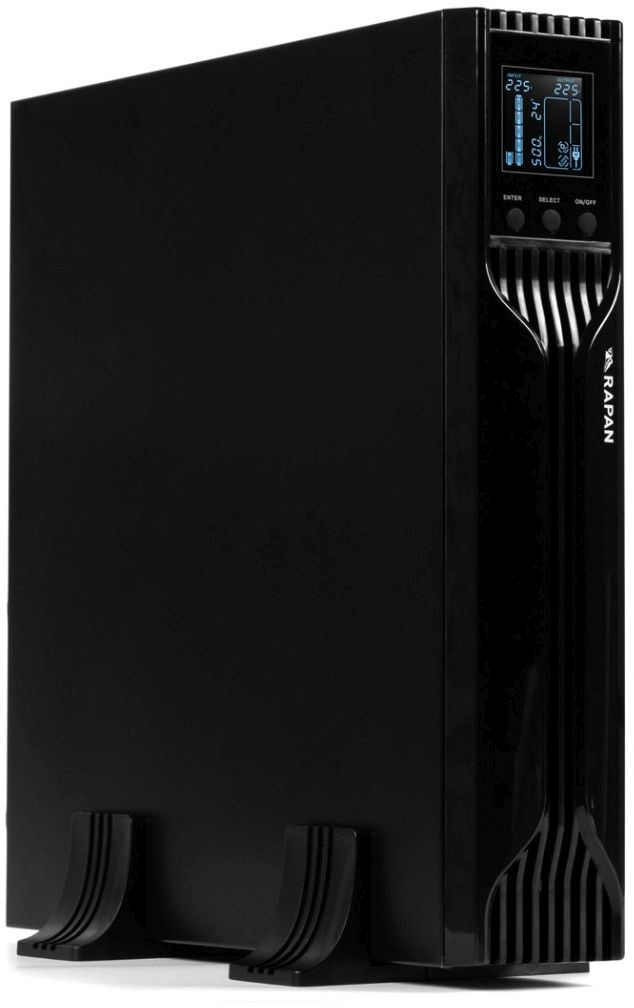 Источник бесперебойного питания Бастион Rapan-UPS 1000-Rack-IN-2X9-E 700Вт 1000ВА черный — миниатюра 2