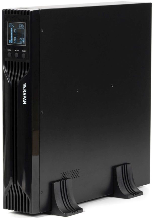 Источник бесперебойного питания Бастион Rapan-UPS 1000-Rack-IN-2X9-E 700Вт 1000ВА черный — миниатюра 4