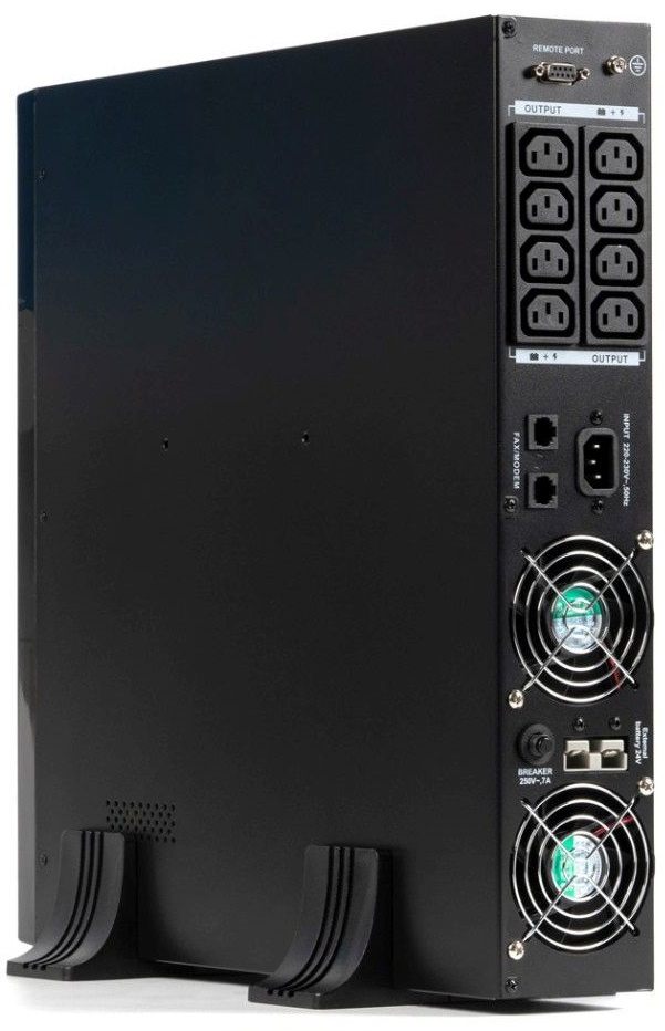 Источник бесперебойного питания Бастион Rapan-UPS 1000-Rack-IN-2X9-E 700Вт 1000ВА черный — миниатюра 6