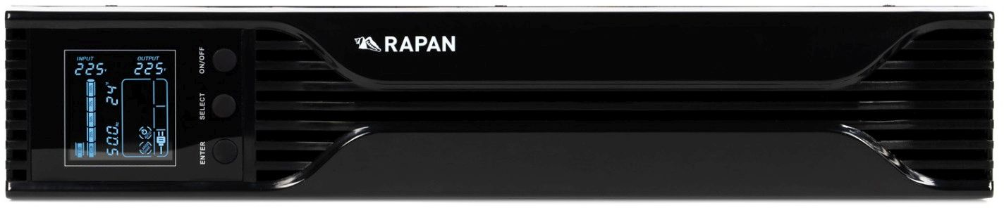Источник бесперебойного питания Бастион Rapan-UPS 1000-Rack-IN-2X9-E 700Вт 1000ВА черный — миниатюра 9