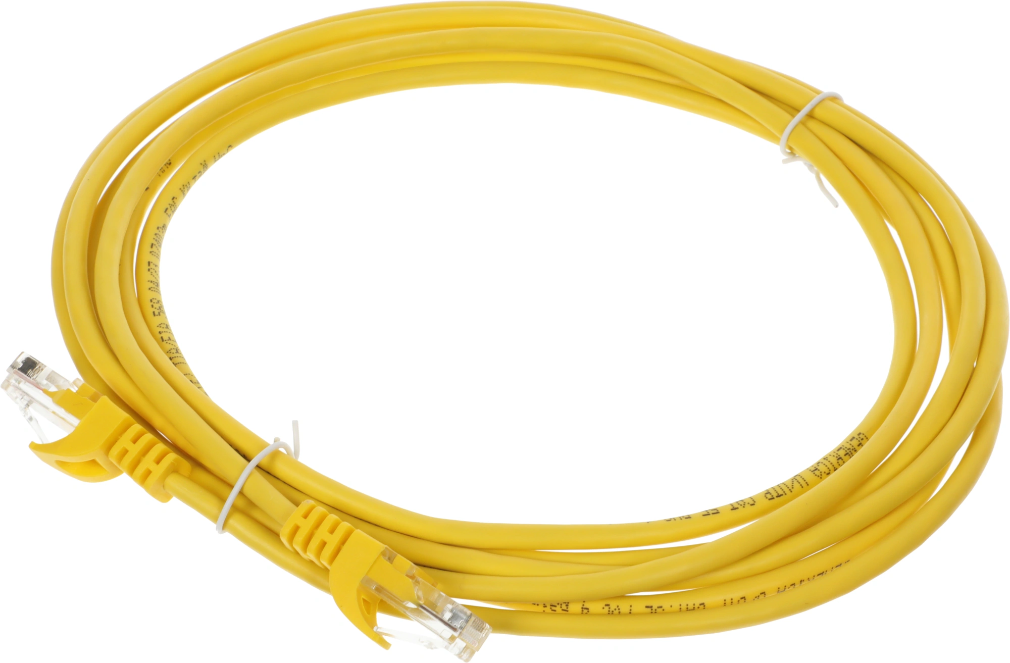 Патч-корд ITK Generica PC05-C5EU-3M-G U/UTP RJ-45 вил.-вилка RJ-45 кат.5E 3м желтый ПВХ — миниатюра 4