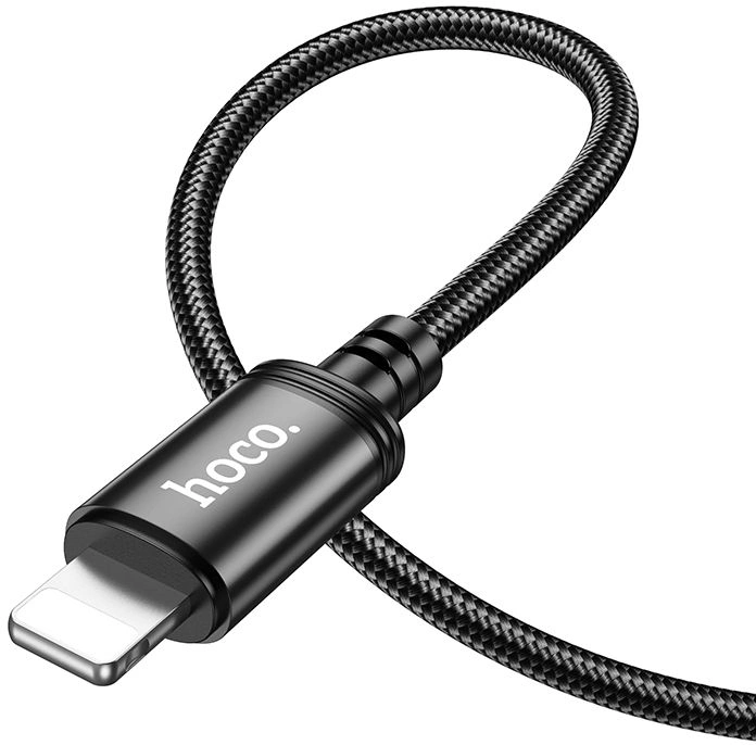 Кабель Hoco X89 Wind iP USB Type-C (m)-Lightning (m) 1м черный коробка — миниатюра 2