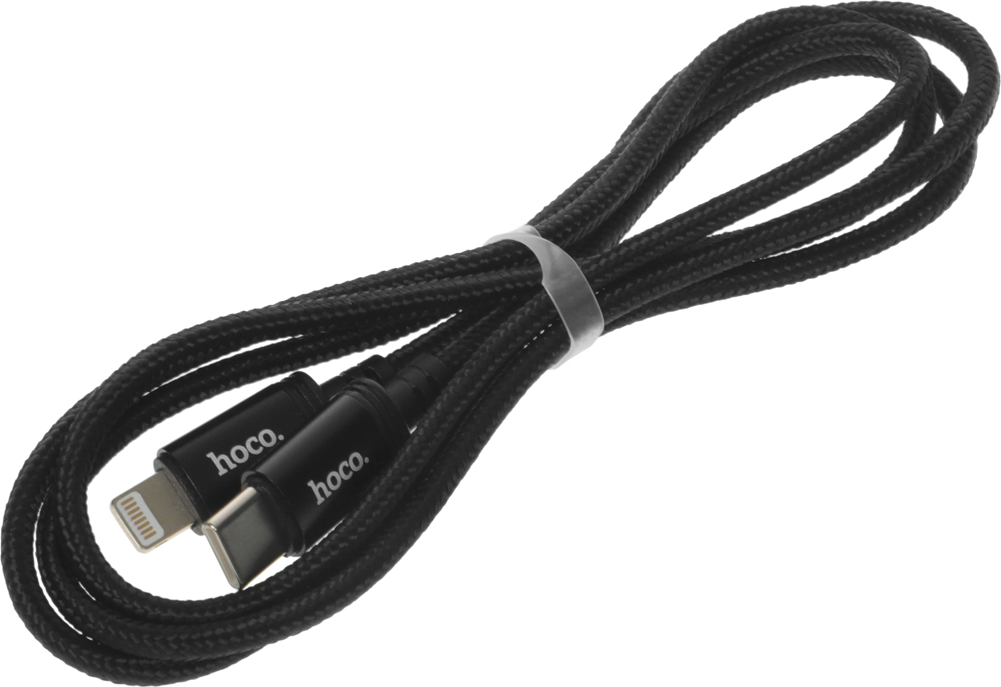 Кабель Hoco X89 Wind iP USB Type-C (m)-Lightning (m) 1м черный коробка — миниатюра 7