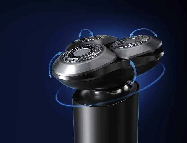 Бритва роторная Xiaomi Electric Shaver S301 реж.эл.:3 питан.:аккум. черный — миниатюра 3