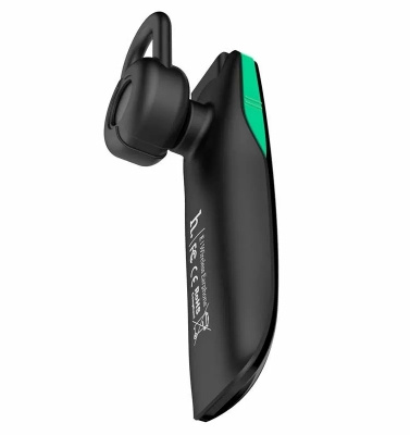 Гарнитура накладные Hoco E1 черный беспроводные bluetooth крепление за ухом — миниатюра 3