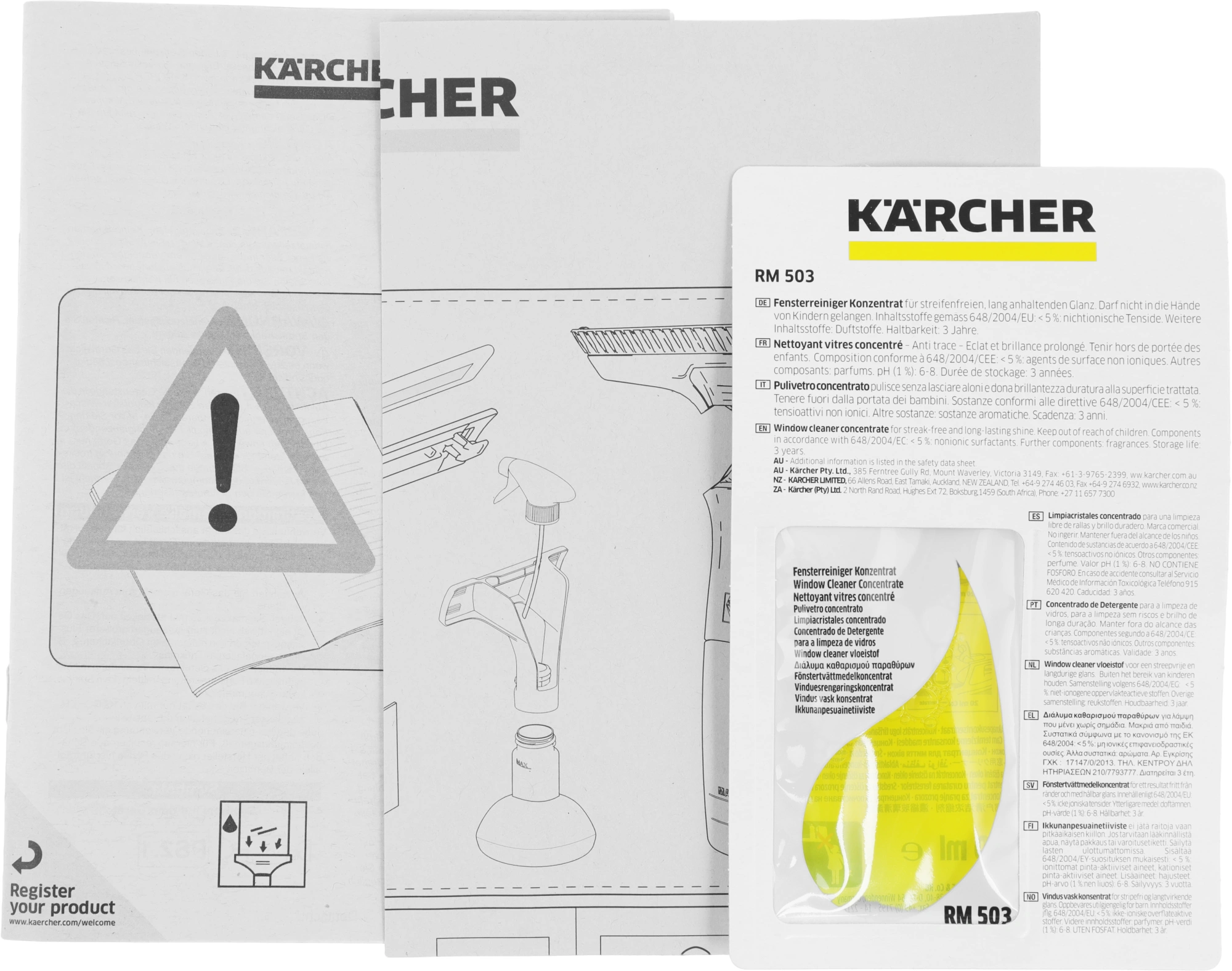 Мойщик окон Karcher WV 6 Plus шир.скреб.:280мм пит.:от аккум. белый — миниатюра 20