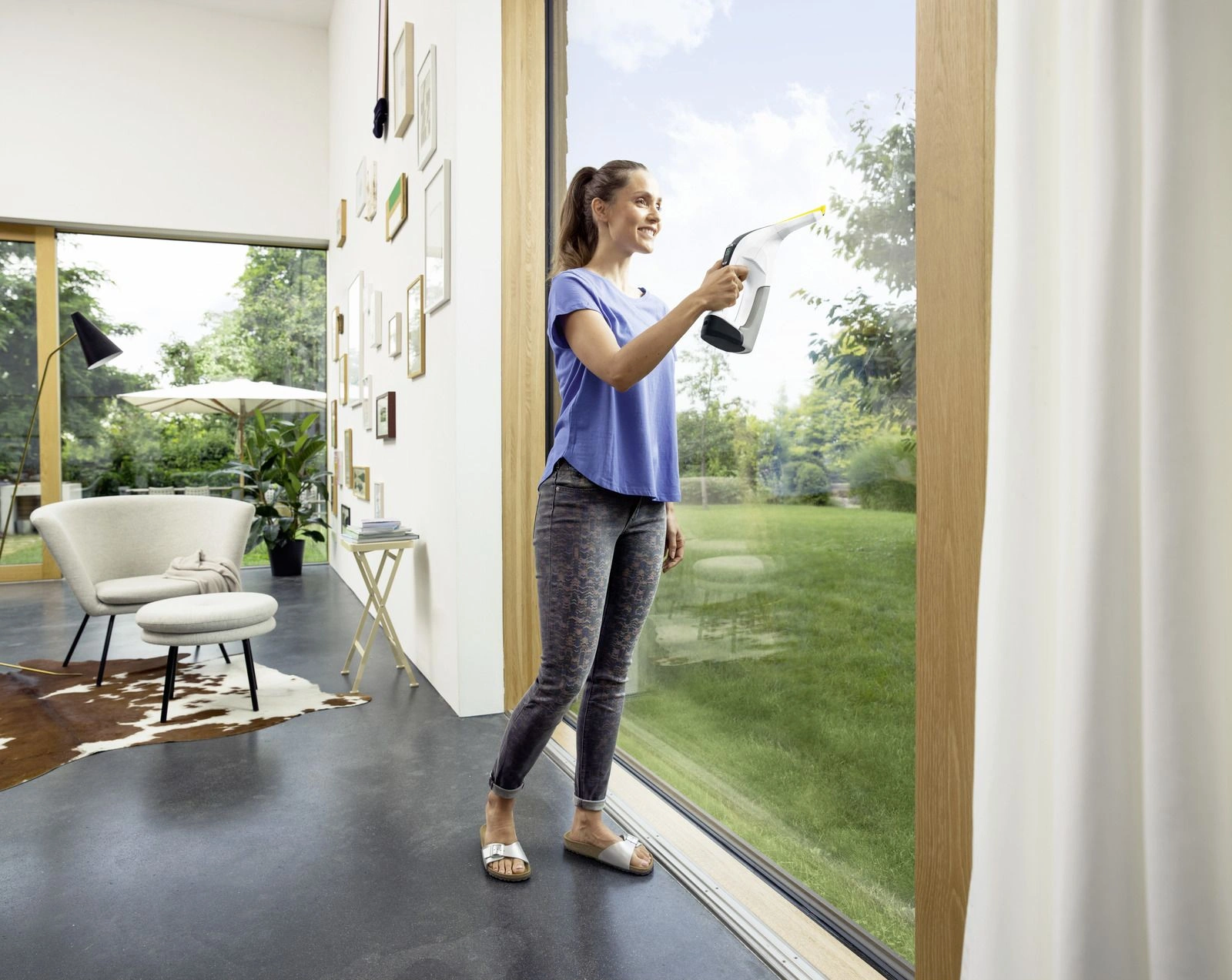 Мойщик окон Karcher WV 6 Plus шир.скреб.:280мм пит.:от аккум. белый — миниатюра 6