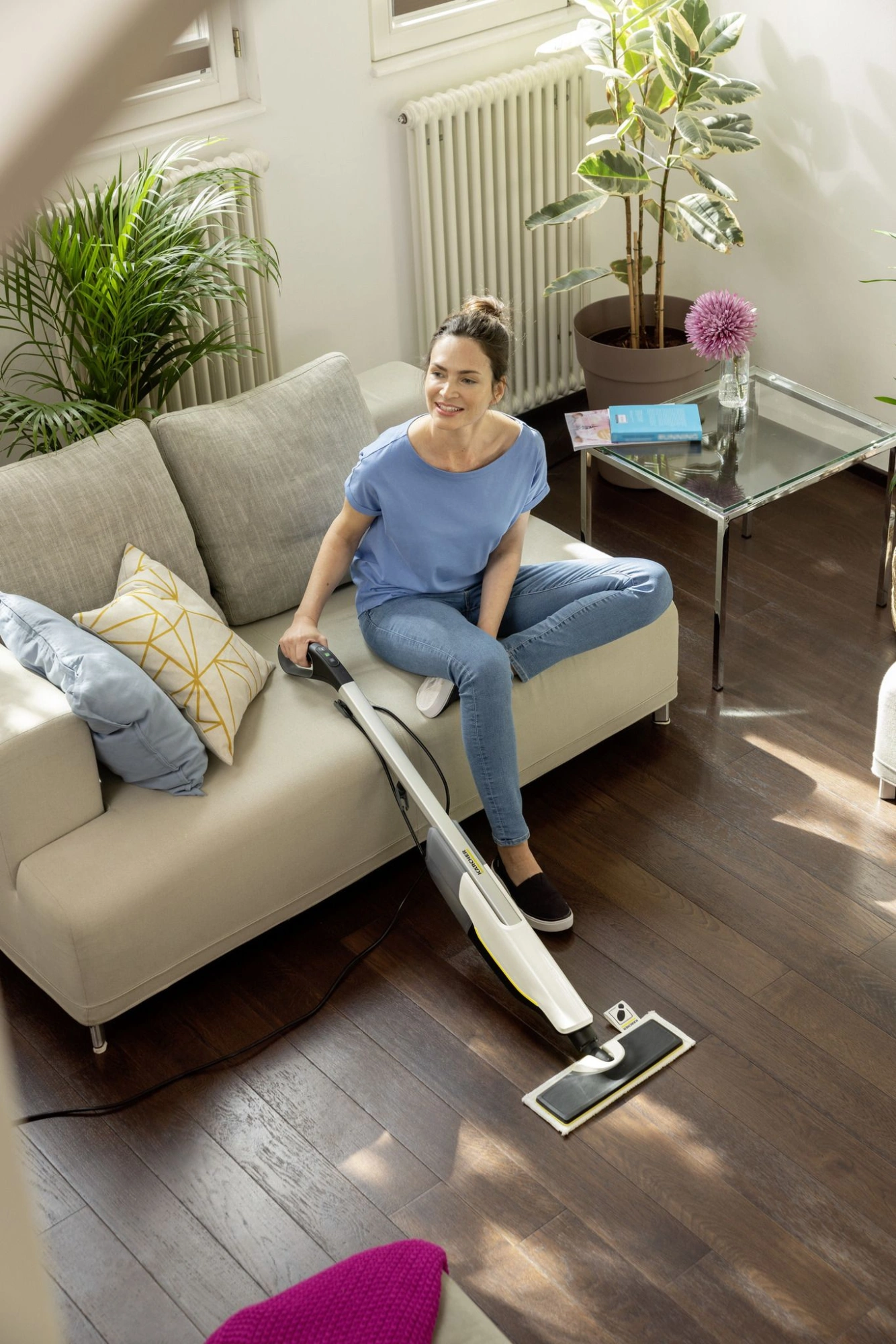 Швабра паровая Karcher SC 2 Upright 1600Вт белый — миниатюра 7