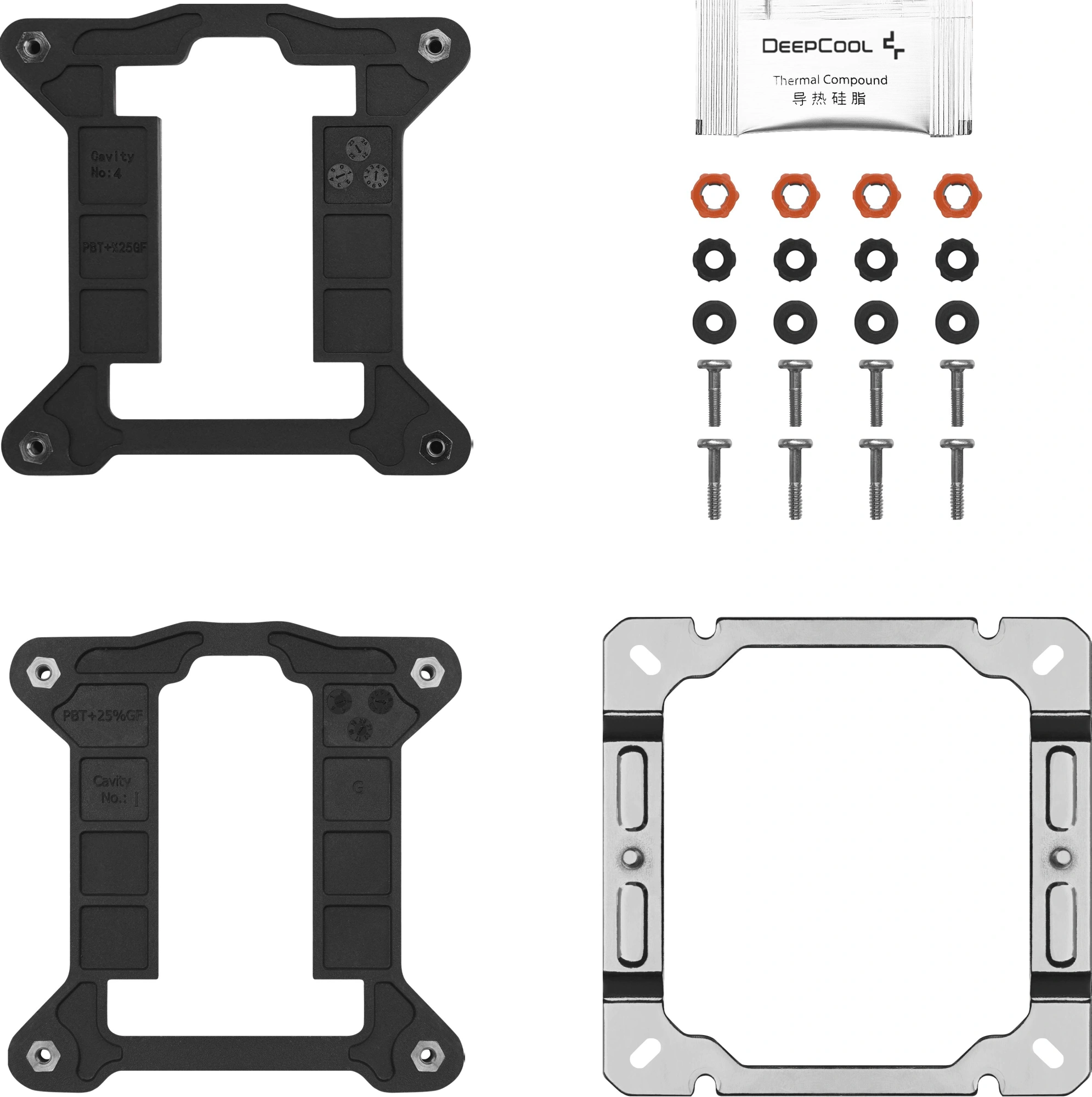 Устройство охлаждения(кулер) Deepcool AG400 Soc-AM5/AM4/1200/1700/1851 серебристый/черный 4-pin 18-31.6dB Al+Cu 220W 614gr Ret (R-AG400-BKNNMN-G-1) — миниатюра 9