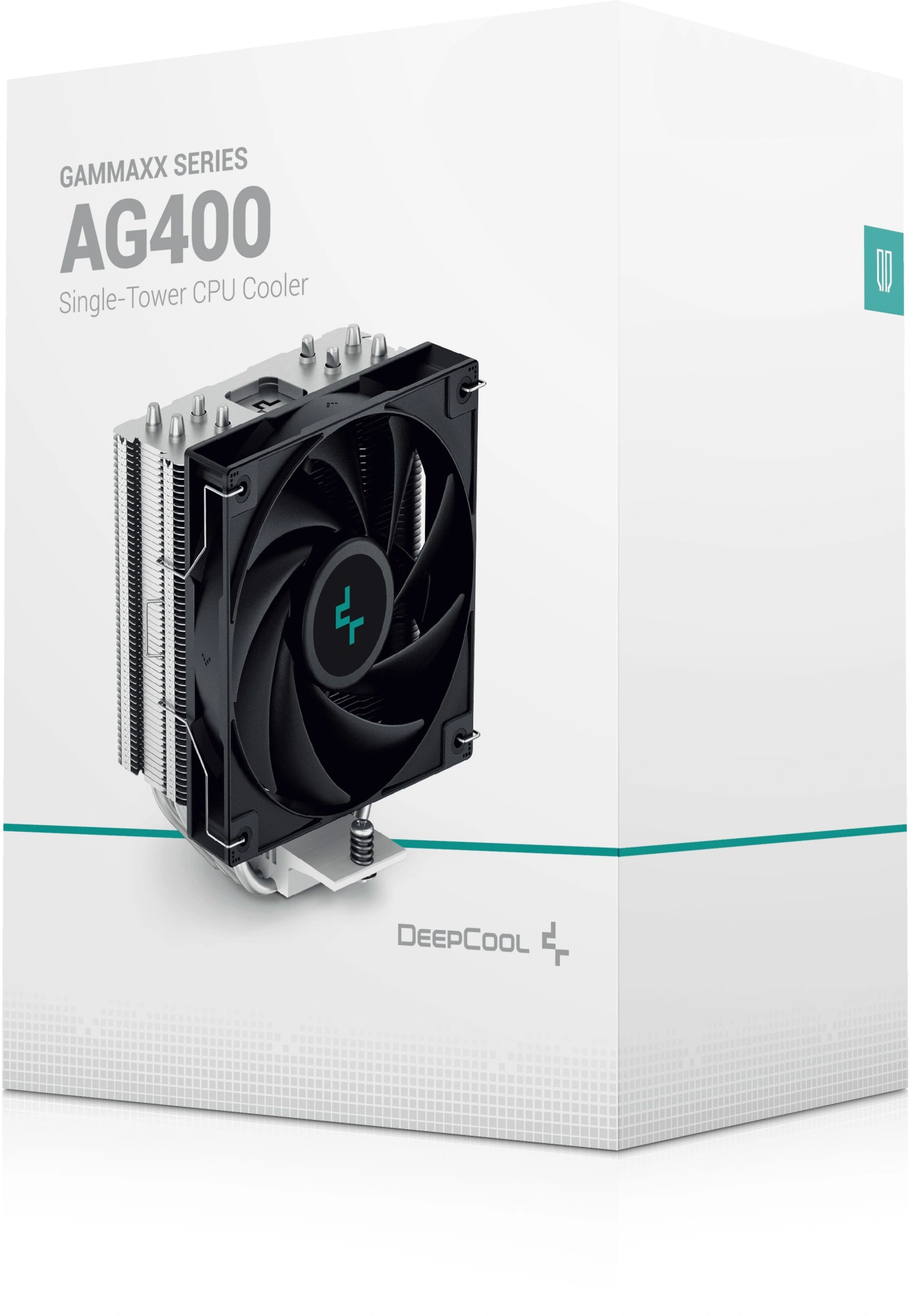 Устройство охлаждения(кулер) Deepcool AG400 Soc-AM5/AM4/1200/1700/1851 серебристый/черный 4-pin 18-31.6dB Al+Cu 220W 614gr Ret (R-AG400-BKNNMN-G-1) — миниатюра 10