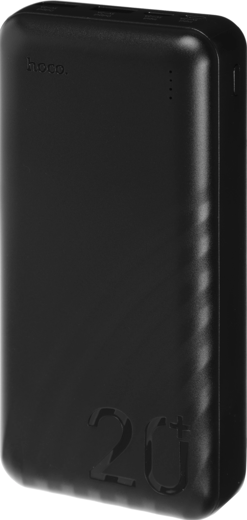 Мобильный аккумулятор Hoco J123A Element 20000mAh 2A 2xUSB-A черный — миниатюра 3