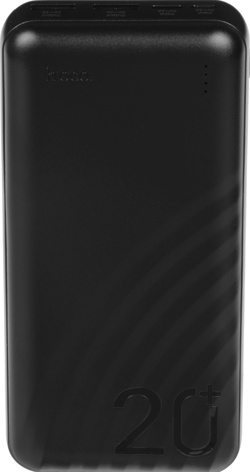 Мобильный аккумулятор Hoco J123A Element 20000mAh 2A 2xUSB-A черный — миниатюра 2