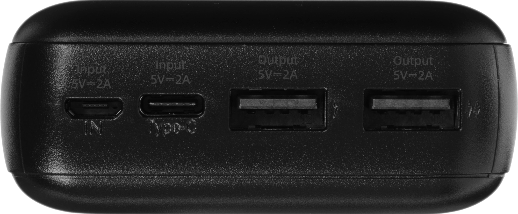 Мобильный аккумулятор Hoco J123A Element 20000mAh 2A 2xUSB-A черный — миниатюра 7