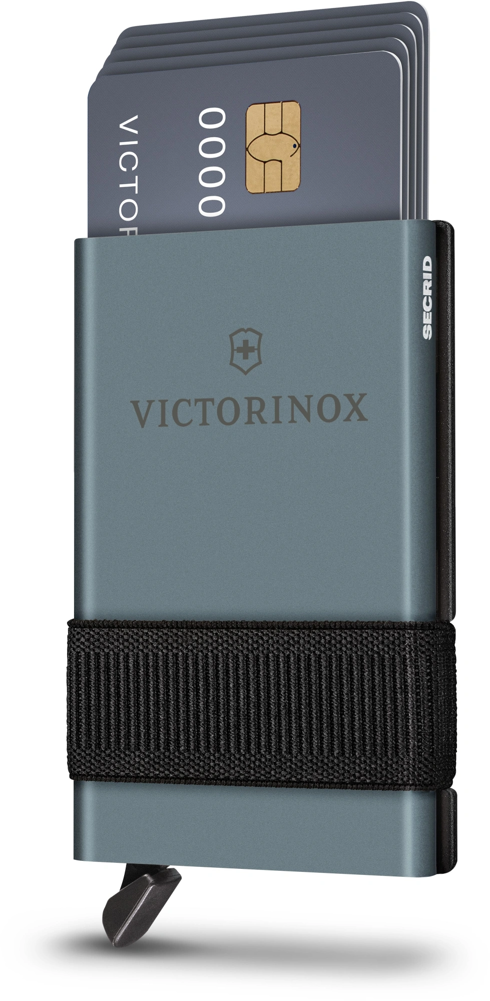 Швейцарская карта Victorinox Smart Card Wallet Sharp (0.7250.36) серый коробка подарочная — миниатюра 3