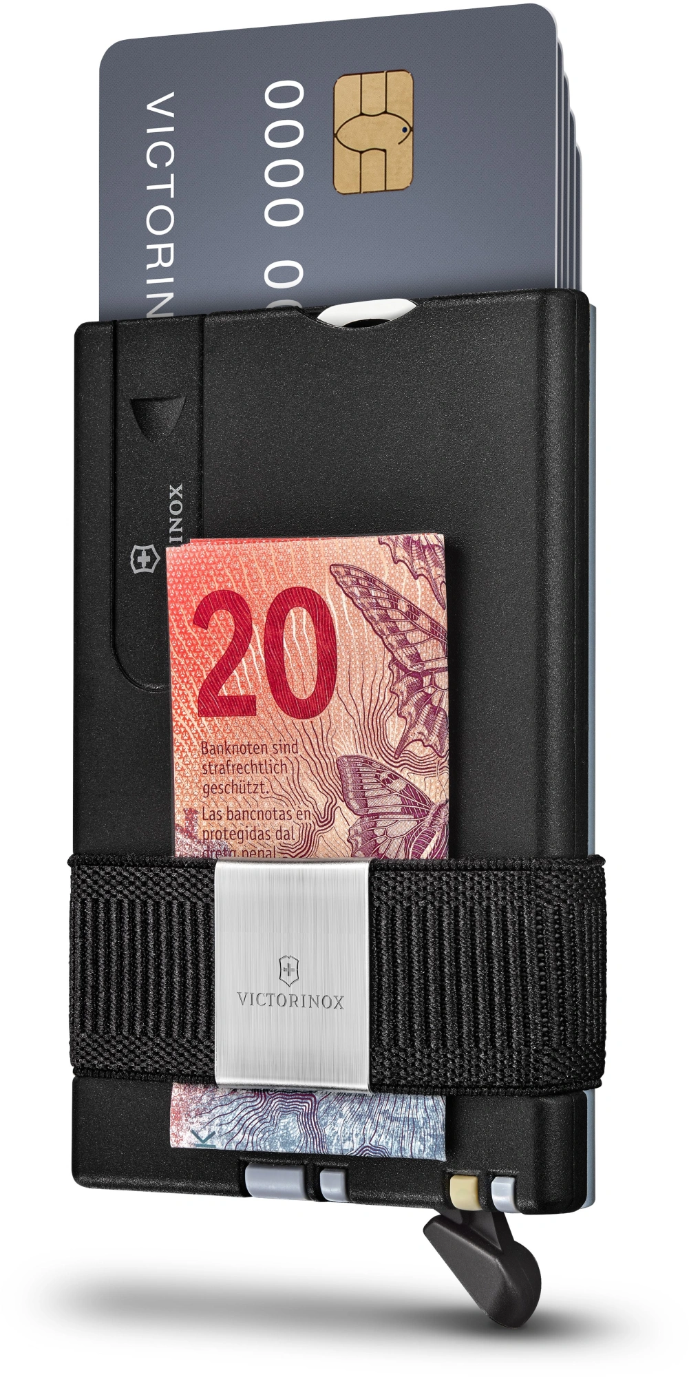 Швейцарская карта Victorinox Smart Card Wallet Sharp (0.7250.36) серый коробка подарочная — миниатюра 4