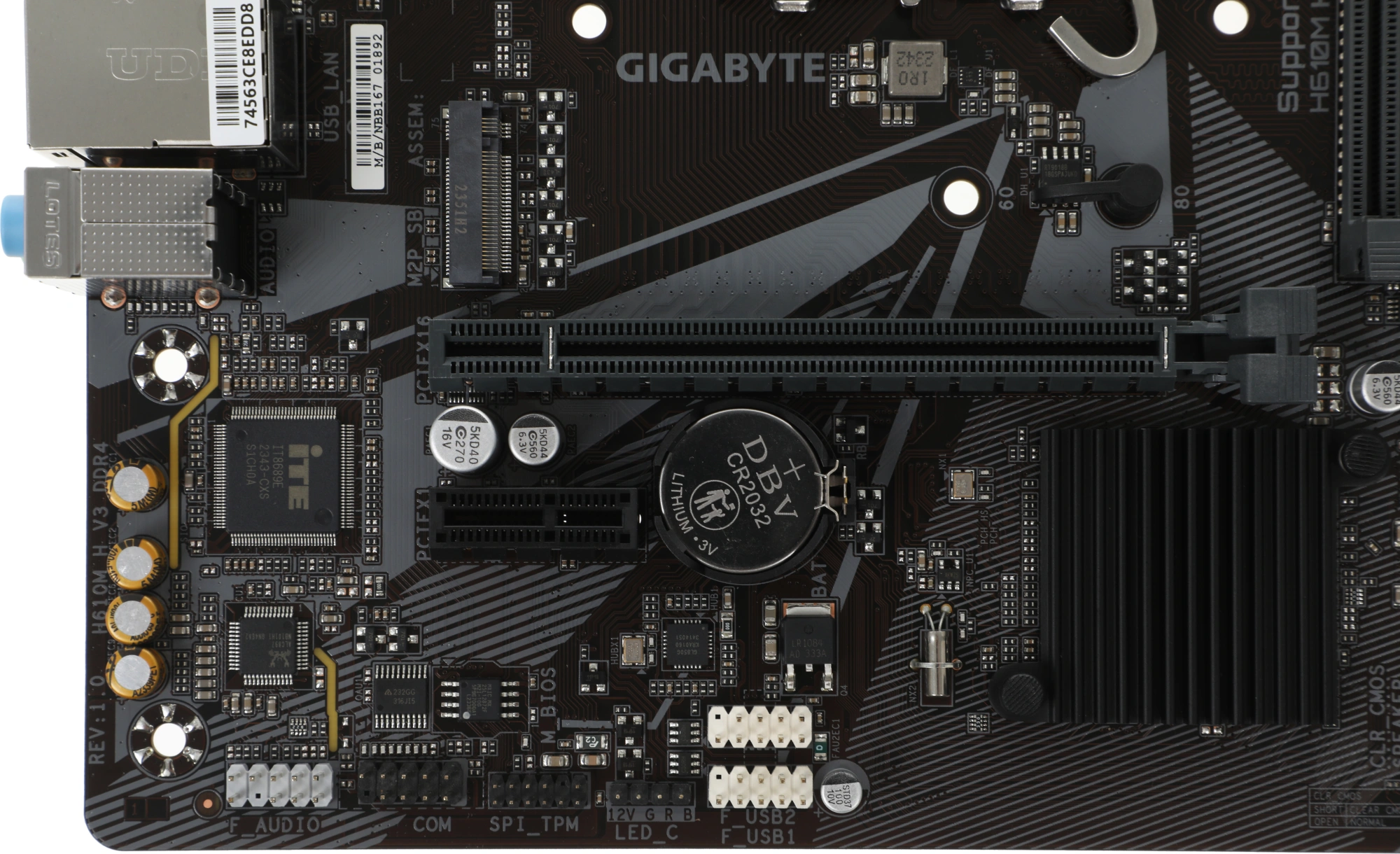 Материнская плата Gigabyte H610M H V3 DDR4 Soc-1700 Intel H610 2xDDR4 mATX AC`97 8ch(7.1) GbLAN+VGA+HDMI — миниатюра 5