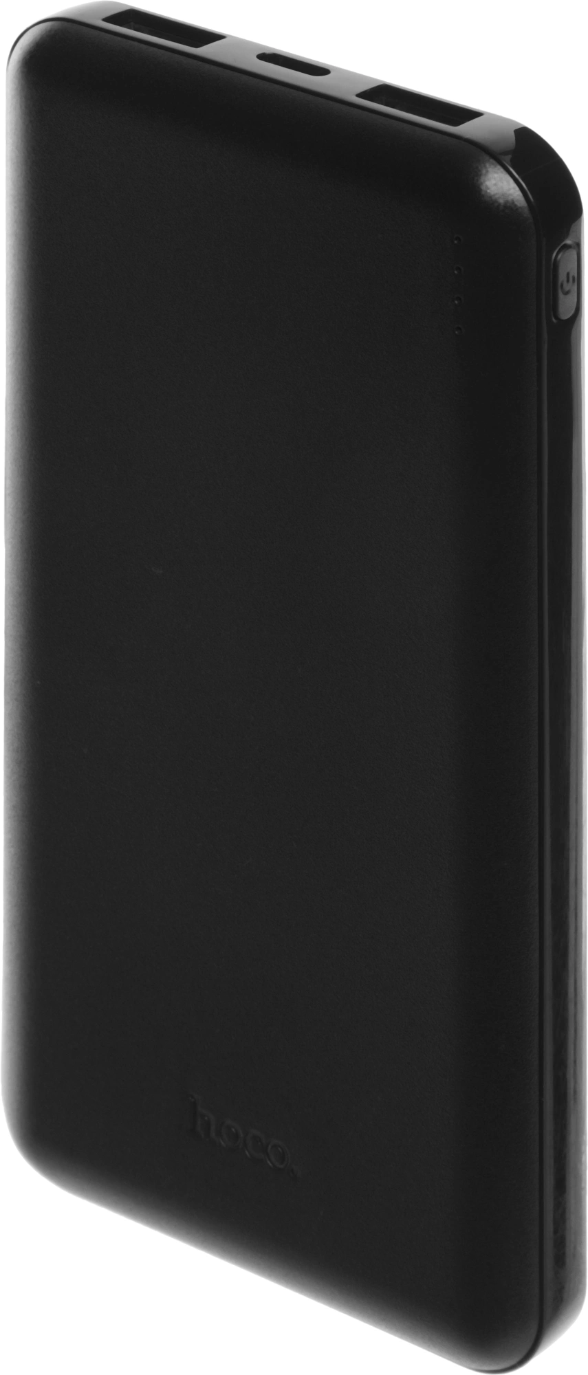 Мобильный аккумулятор Hoco J100 High-ranking 10000mAh 2.1A 2xUSB-A черный — миниатюра 3