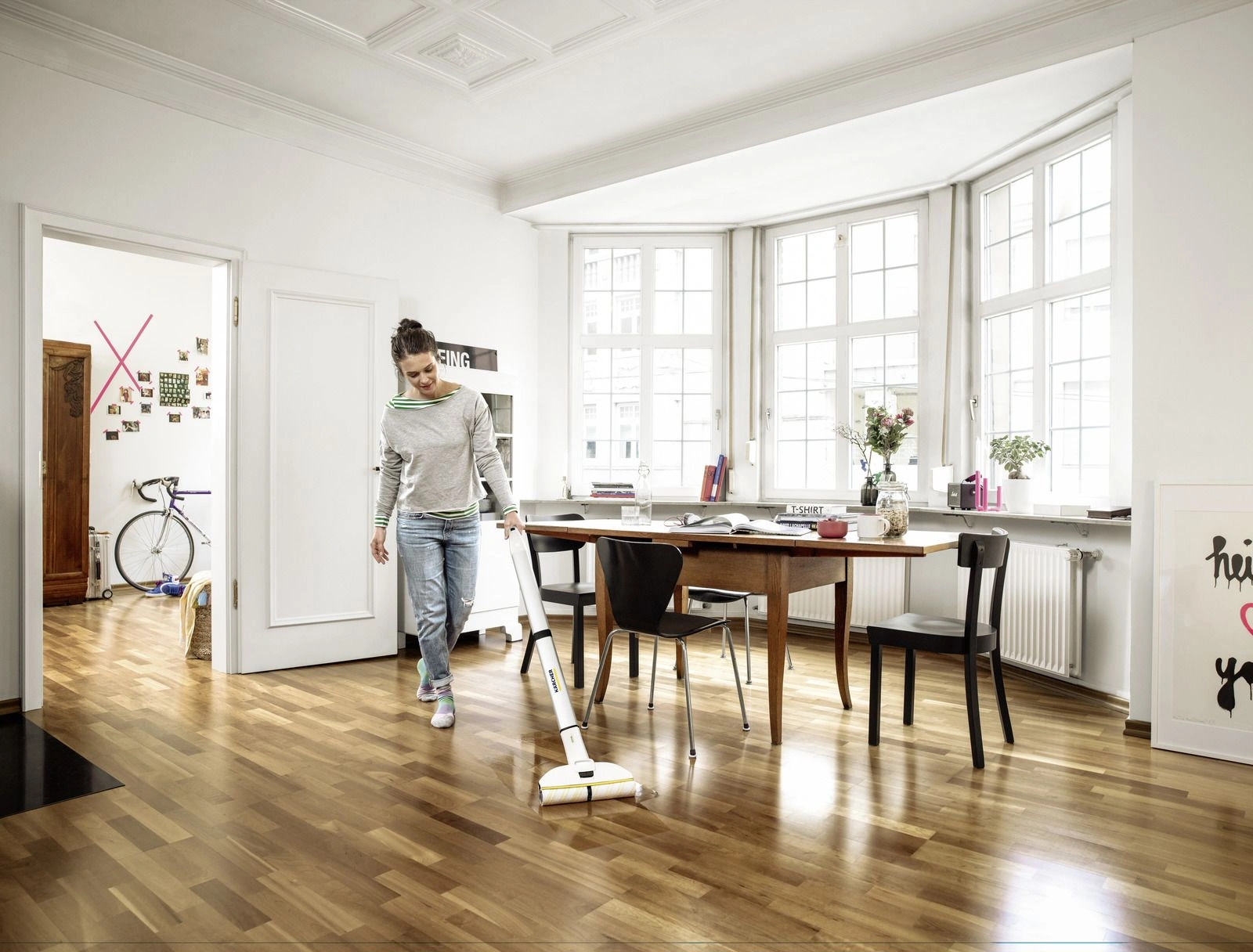 Электрошвабра Karcher EWM 2 белый/серый — миниатюра 9