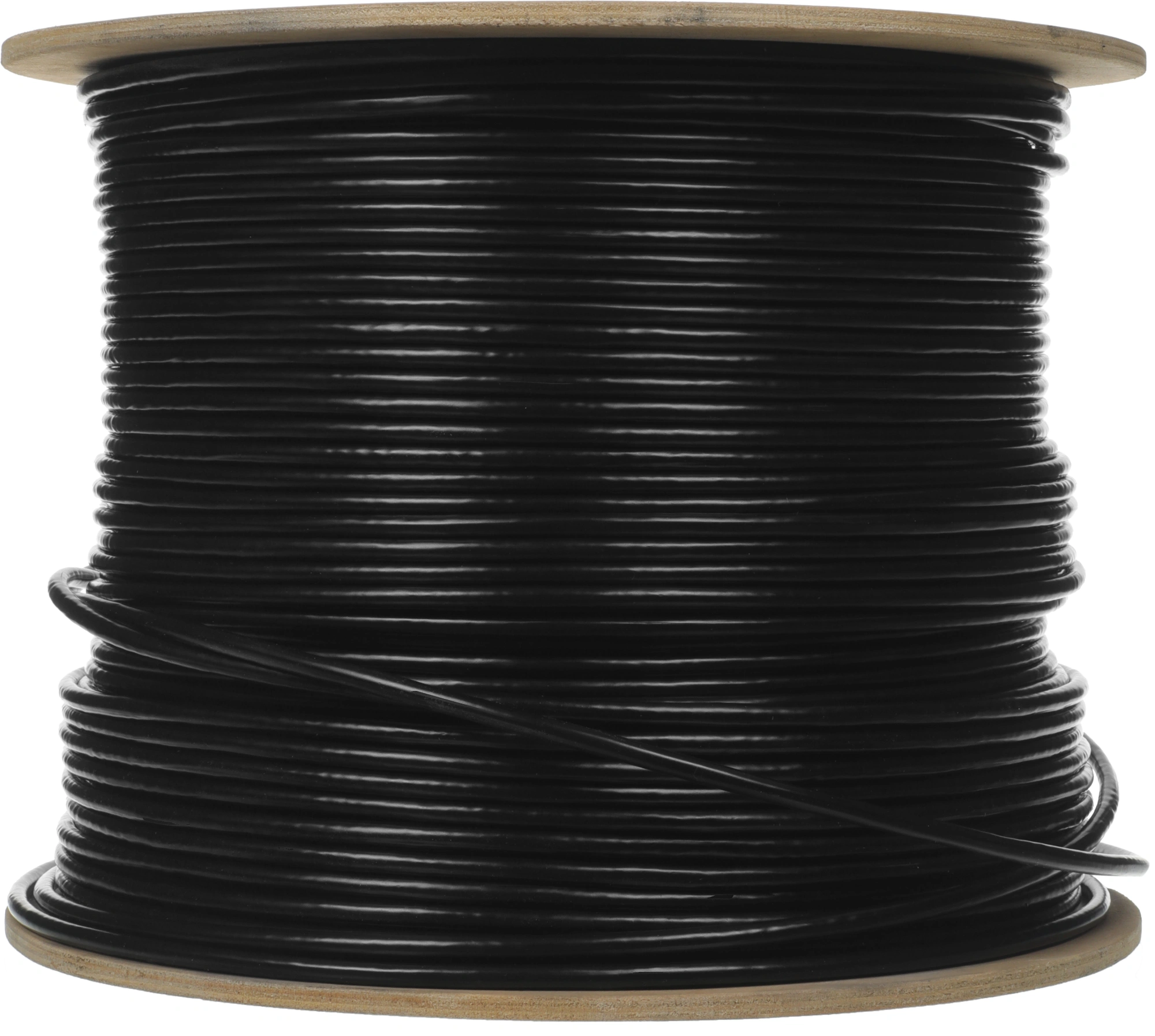 Кабель информационный NTSS NTSS-OUT-FTP4-5Е-PE-BL кат.5E FTP 4 пары 24AWG PE внешний 305м черный — миниатюра 2