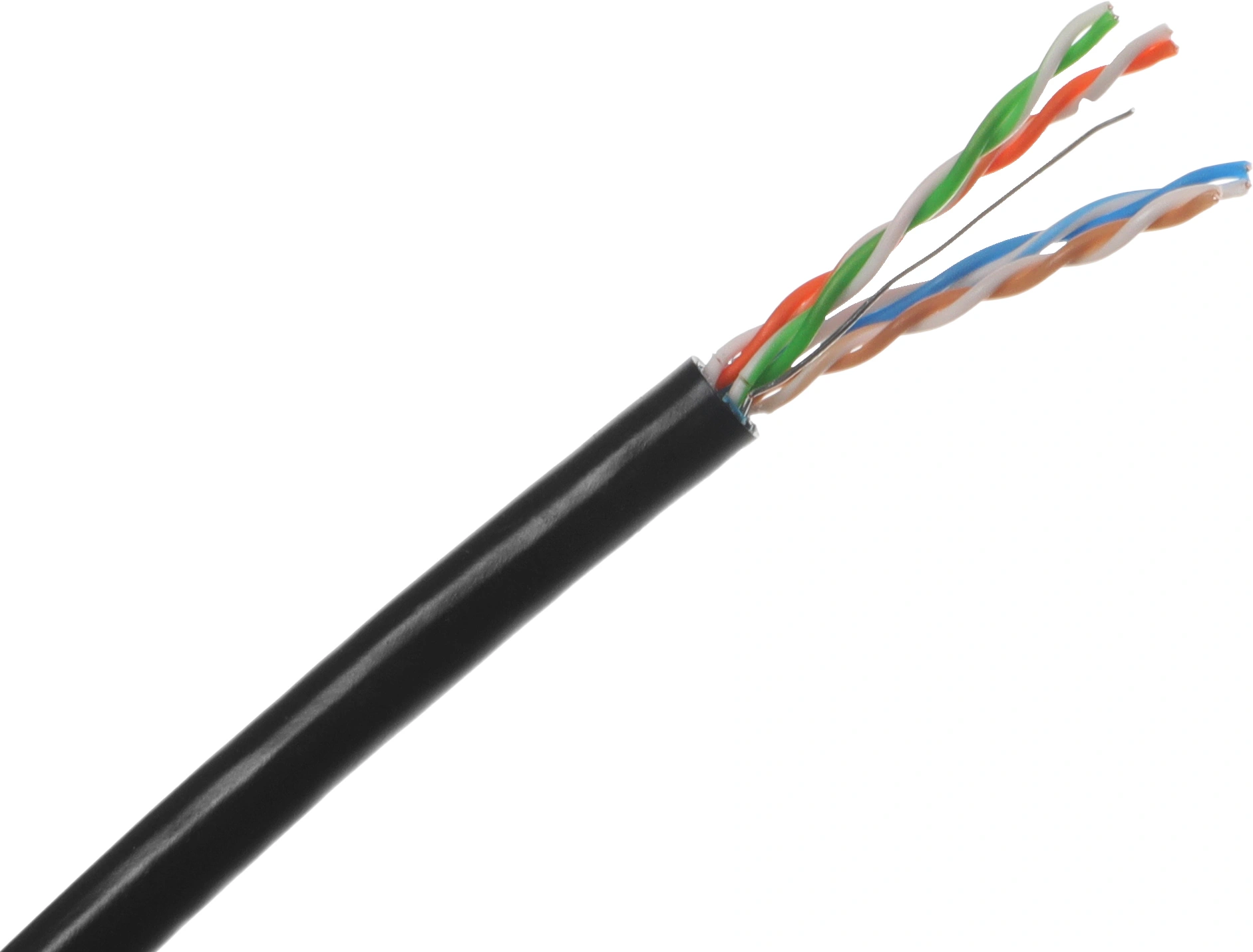 Кабель информационный NTSS NTSS-OUT-FTP4-5Е-PE-BL кат.5E FTP 4 пары 24AWG PE внешний 305м черный — миниатюра 4