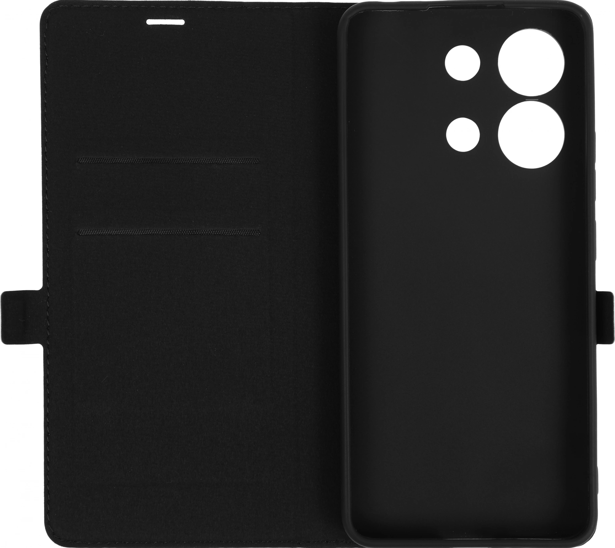 Чехол (флип-кейс) BoraSCO для Xiaomi Redmi Note 13 4G Book Case черный (72993) — миниатюра 3