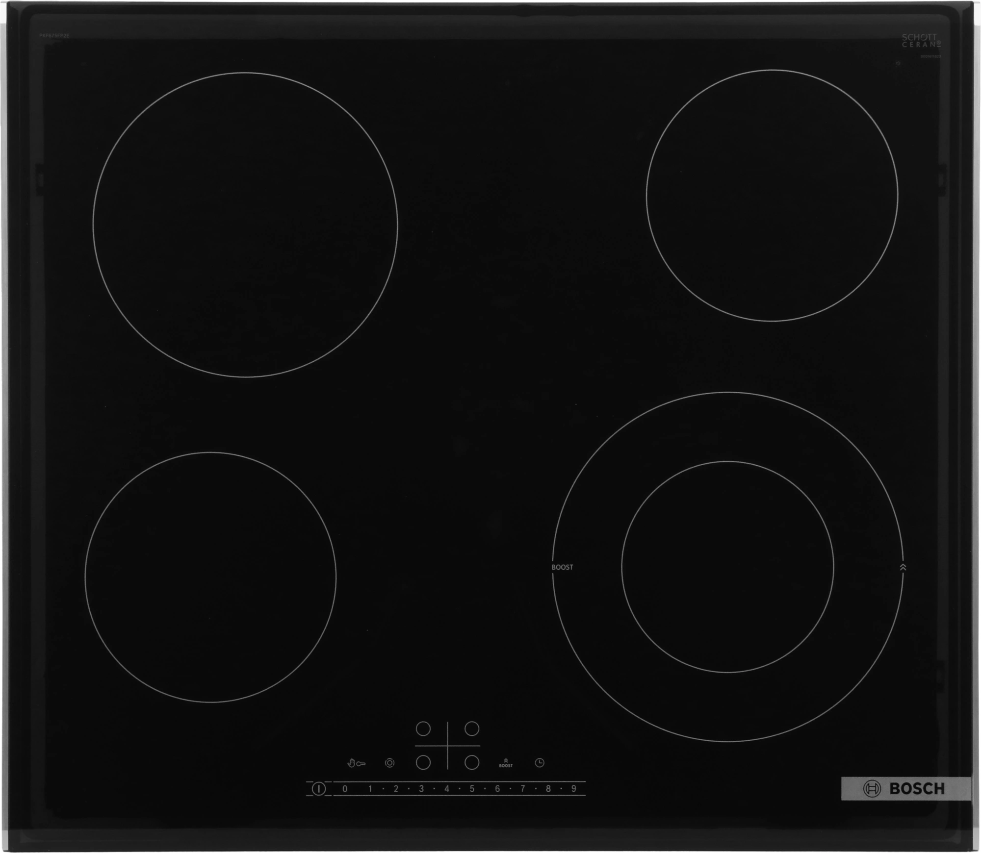 Варочная поверхность Bosch PKF675FP2E черный — миниатюра 6