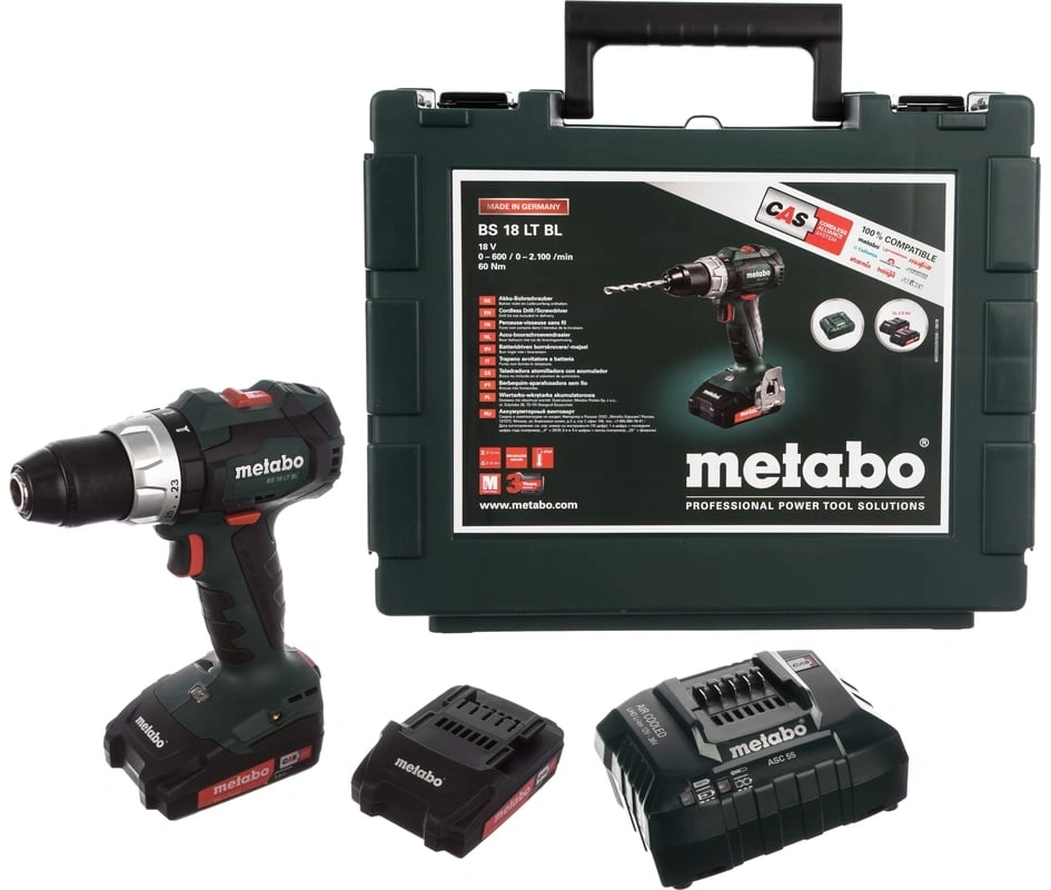 Дрель-шуруповерт Metabo BS 18 LT BL аккум. патрон:быстрозажимной (кейс в комплекте) (602325500) — миниатюра 8
