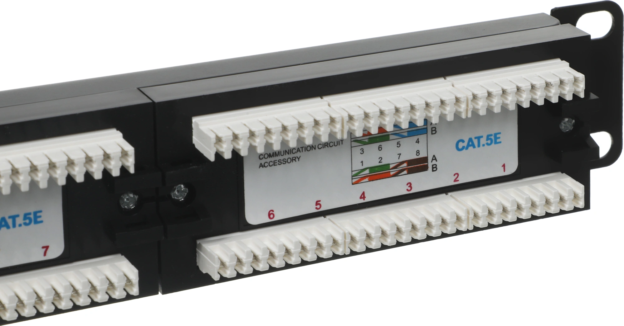 Патч-панель NTSS NTSS-PP-1U-24-UTP-RJ45-5E-D 19" 1U 24xRJ45 кат.5E UTP — миниатюра 6