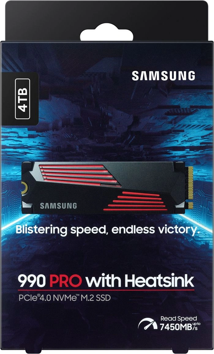 Накопитель SSD Samsung PCIe 4.0 x4 4TB MZ-V9P4T0CW 990 Pro M.2 2280 — миниатюра 3