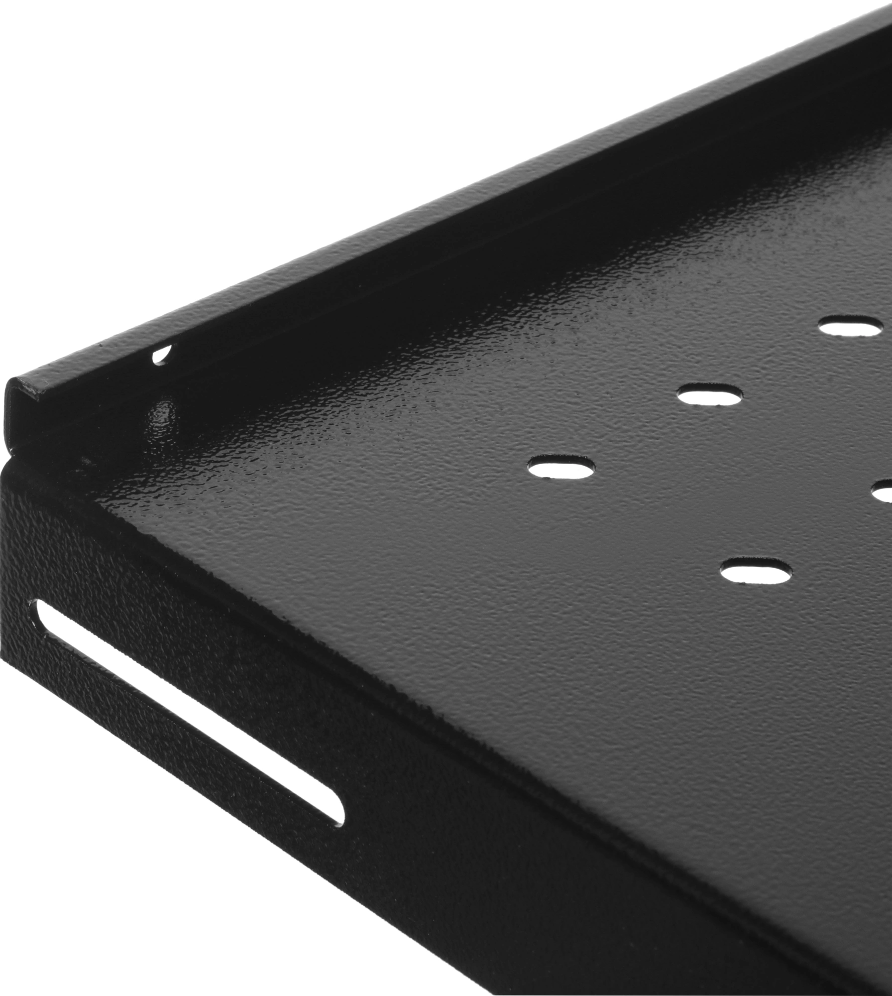 Полка стационарная NTSS NTSS-FS-600-BL 1U нагр.:60кг. 19" 350мм черный (упак.:1шт) — миниатюра 3