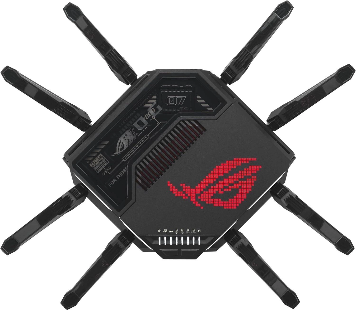 Роутер беспроводной Asus GT-BE98 BE25000 100/1000/2500/10000BASE-T черный — миниатюра 3