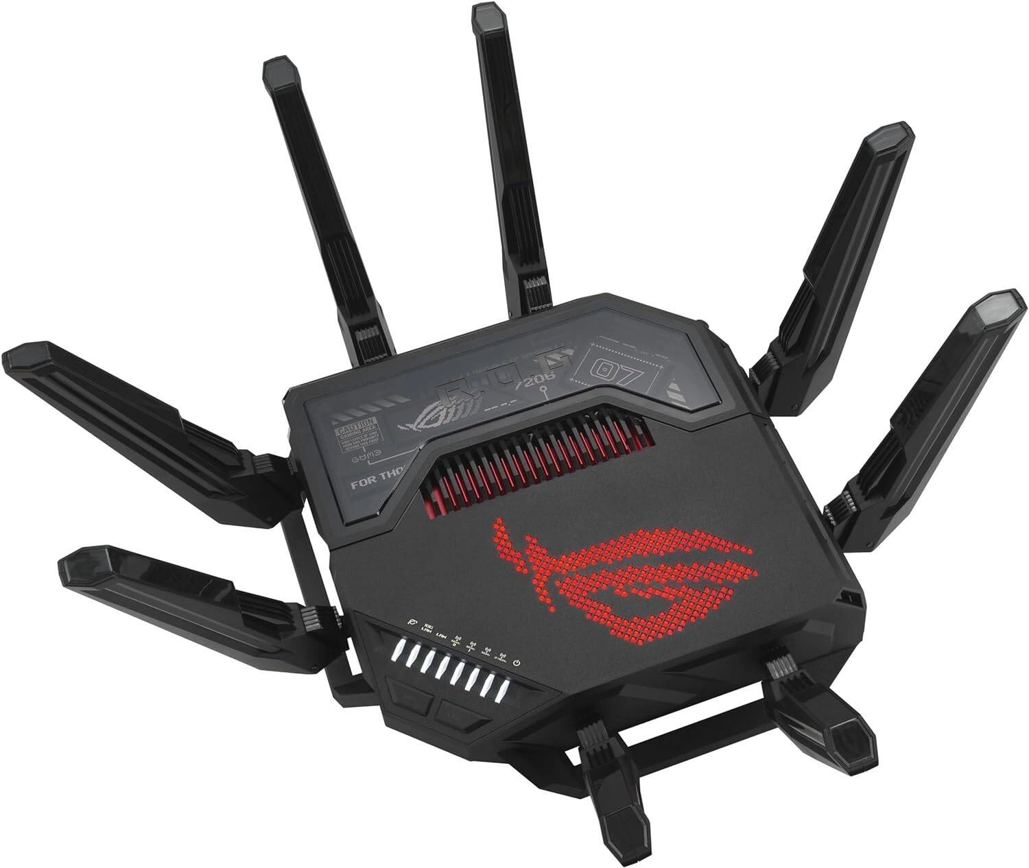 Роутер беспроводной Asus GT-BE98 BE25000 100/1000/2500/10000BASE-T черный — миниатюра 4