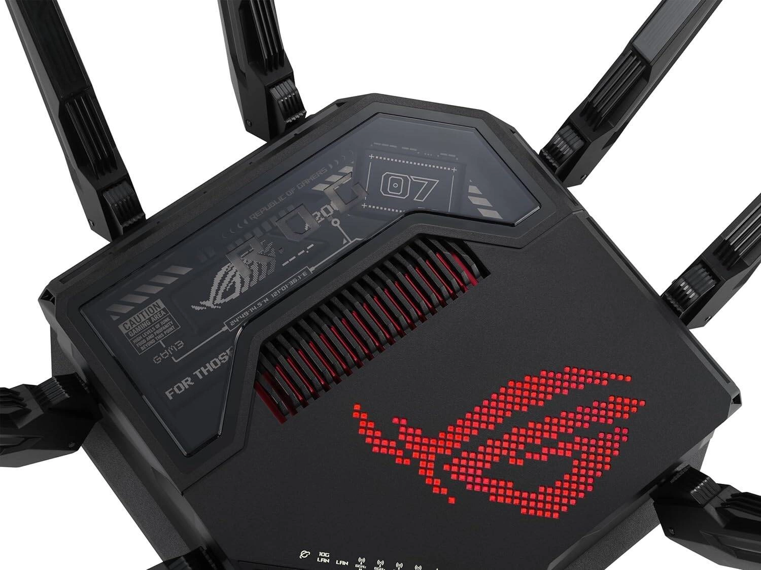 Роутер беспроводной Asus GT-BE98 BE25000 100/1000/2500/10000BASE-T черный — миниатюра 9