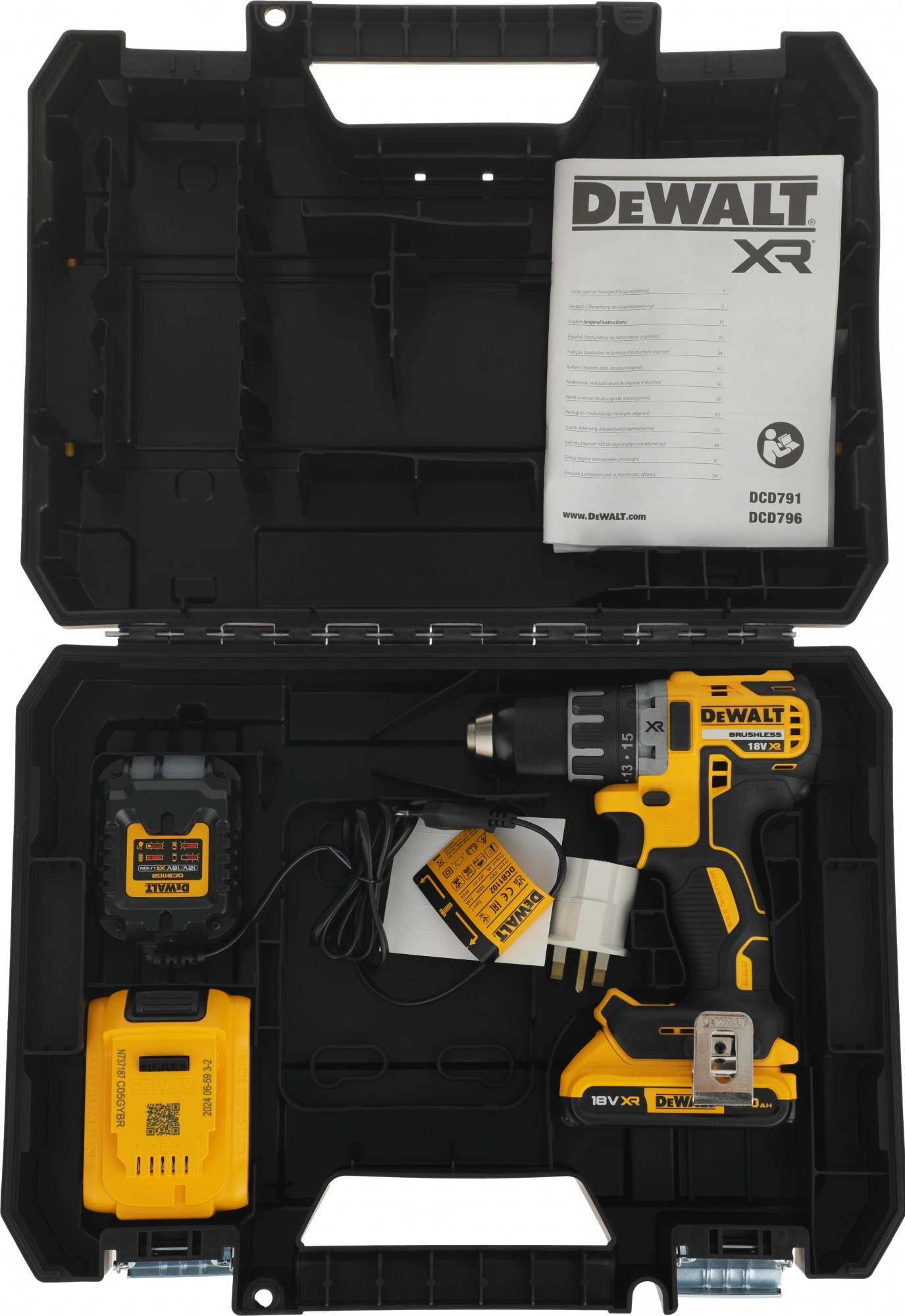 Дрель-шуруповерт DeWalt DCD791D2-QW 460Вт аккум. патрон:быстрозажимной (кейс в комплекте) — миниатюра 19