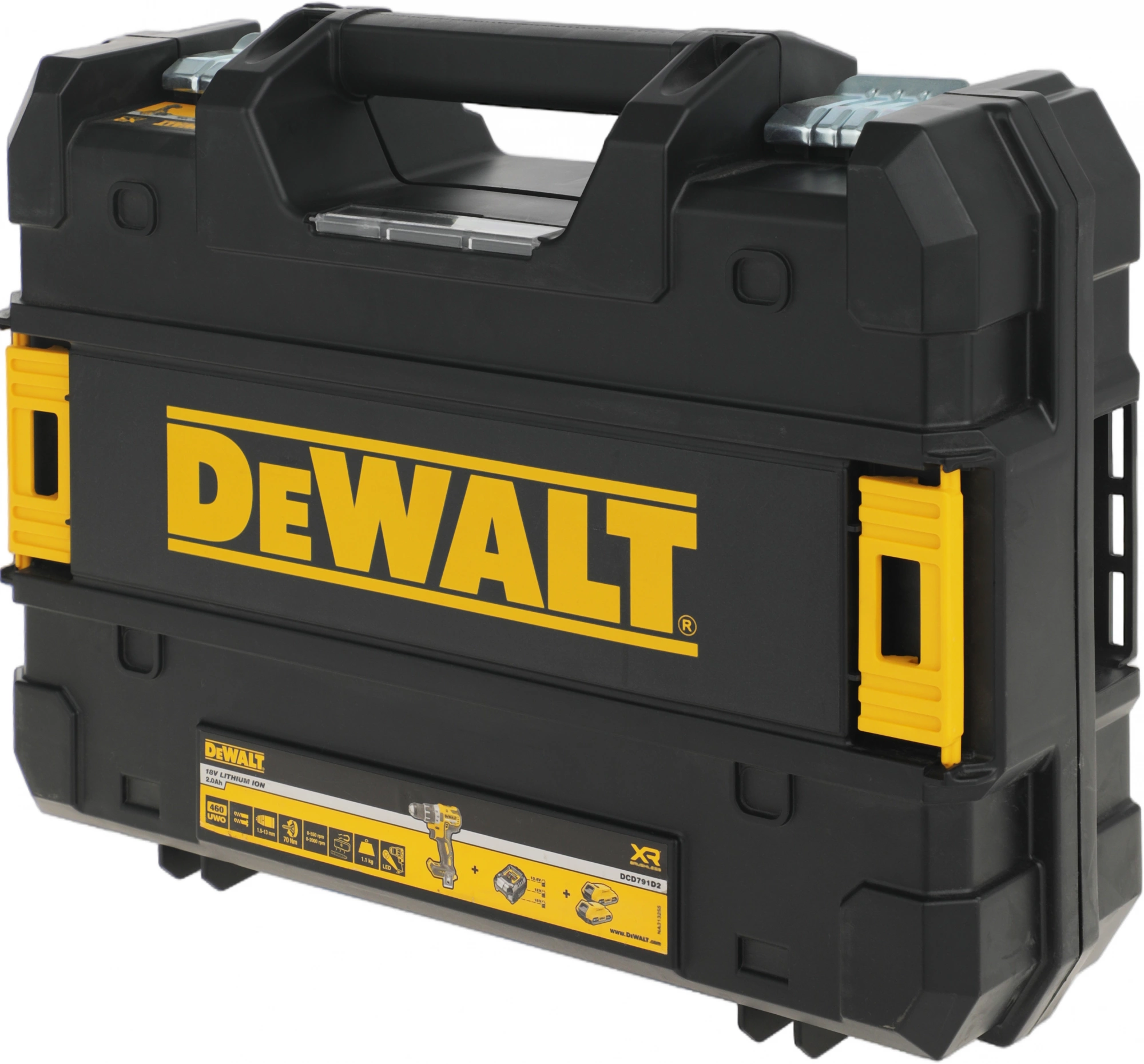 Дрель-шуруповерт DeWalt DCD791D2-QW 460Вт аккум. патрон:быстрозажимной (кейс в комплекте) — миниатюра 18