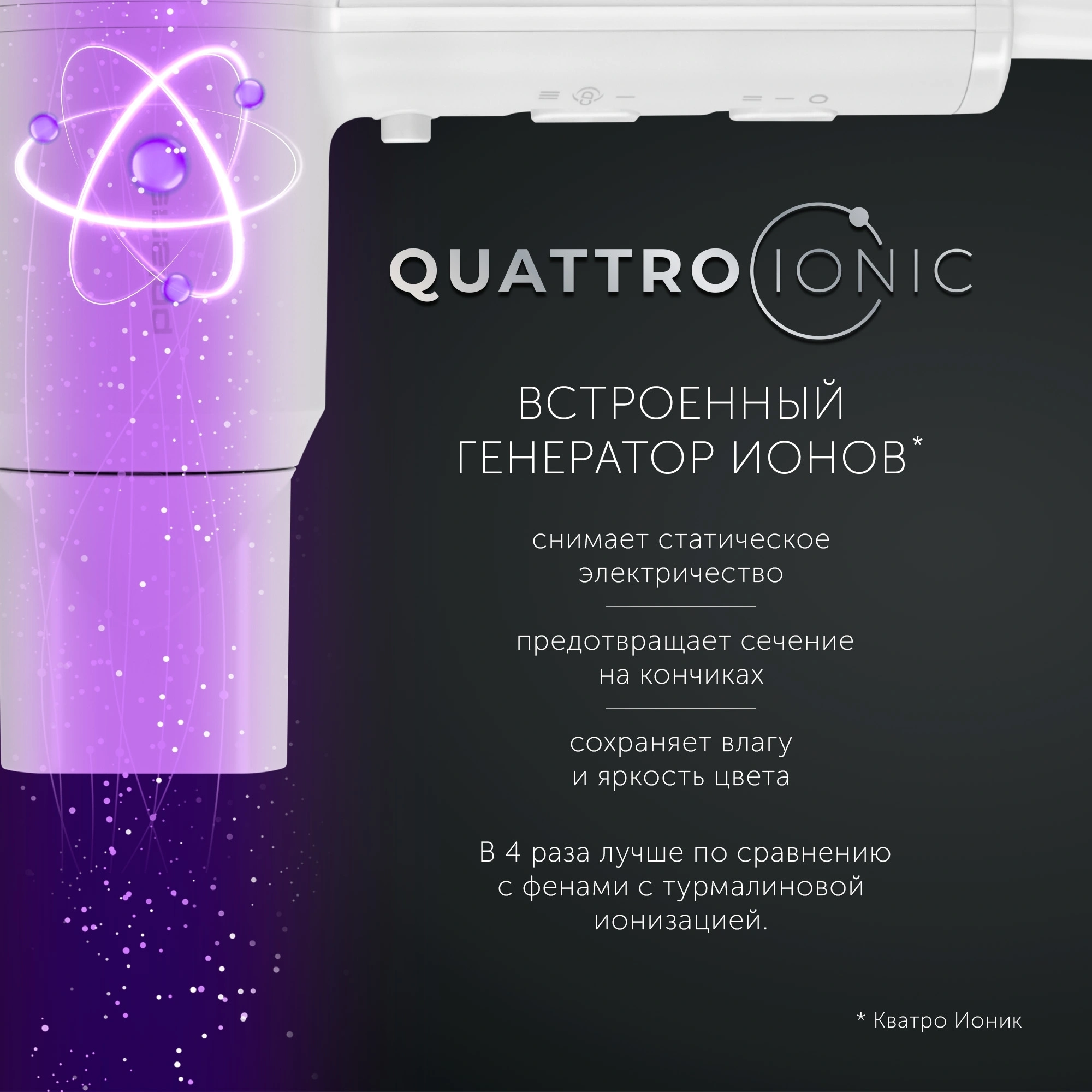 Фен Polaris PHD 2044Ti 1900Вт белый — миниатюра 3