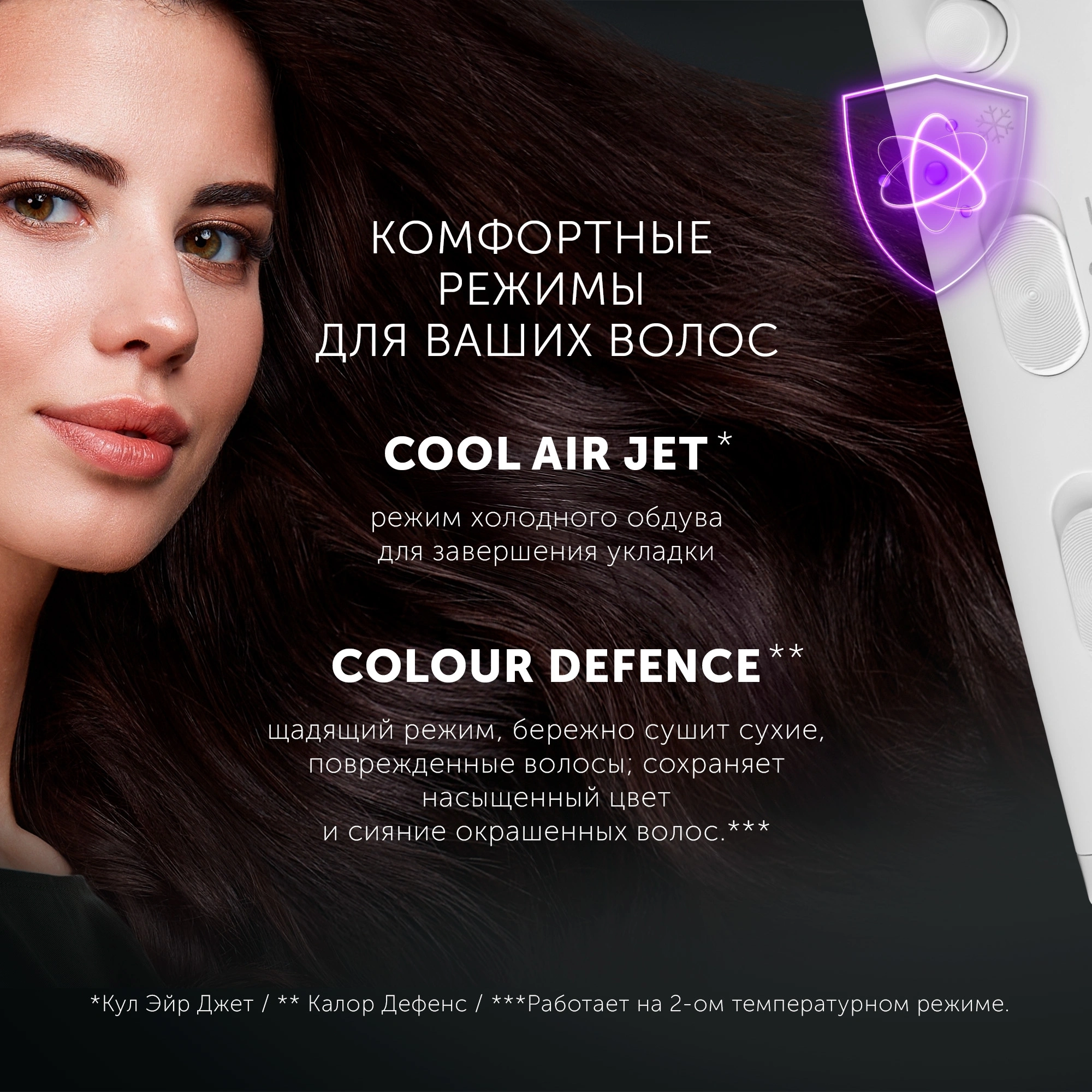 Фен Polaris PHD 2044Ti 1900Вт белый — миниатюра 4