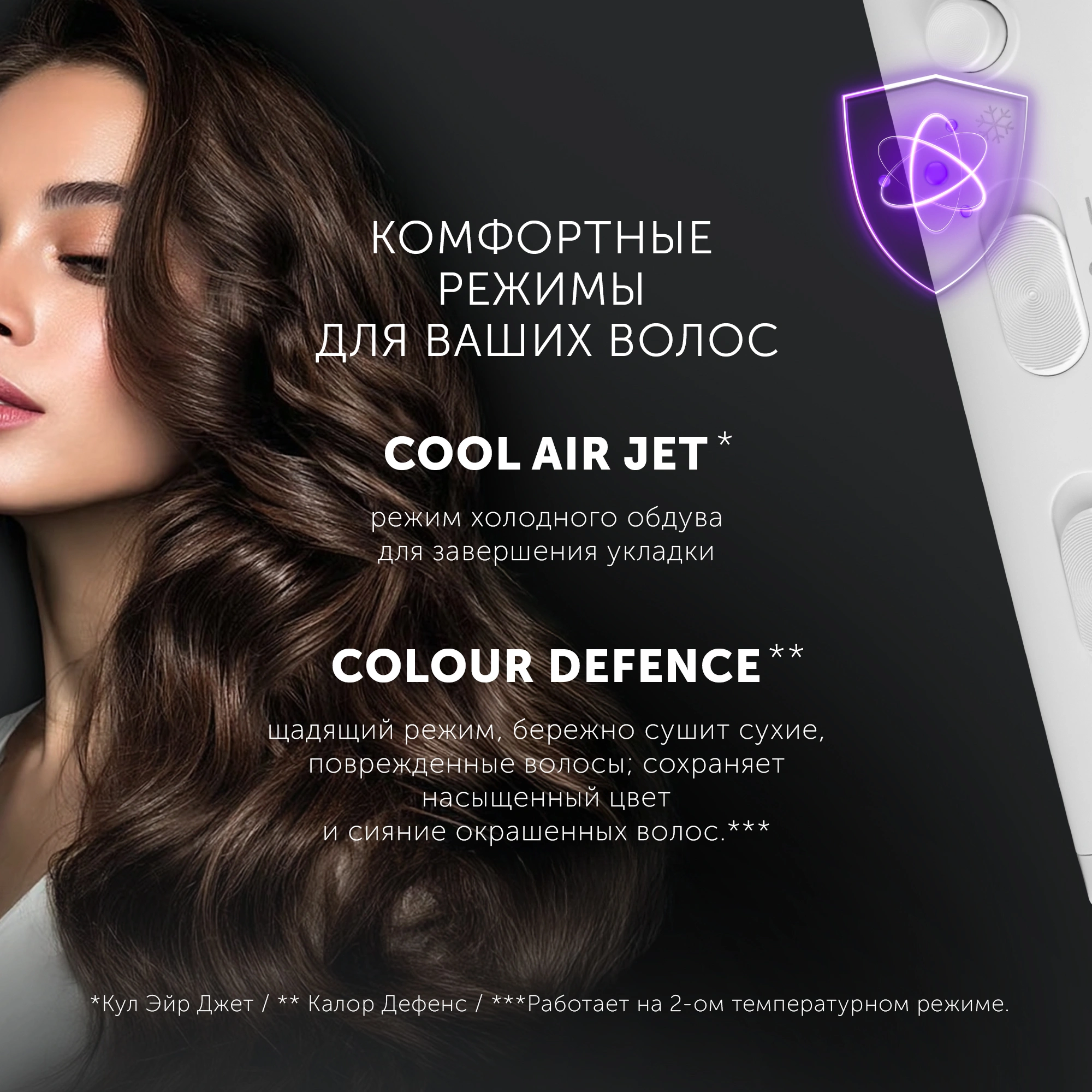 Фен Polaris PHD 2044Ti 1900Вт белый — миниатюра 25