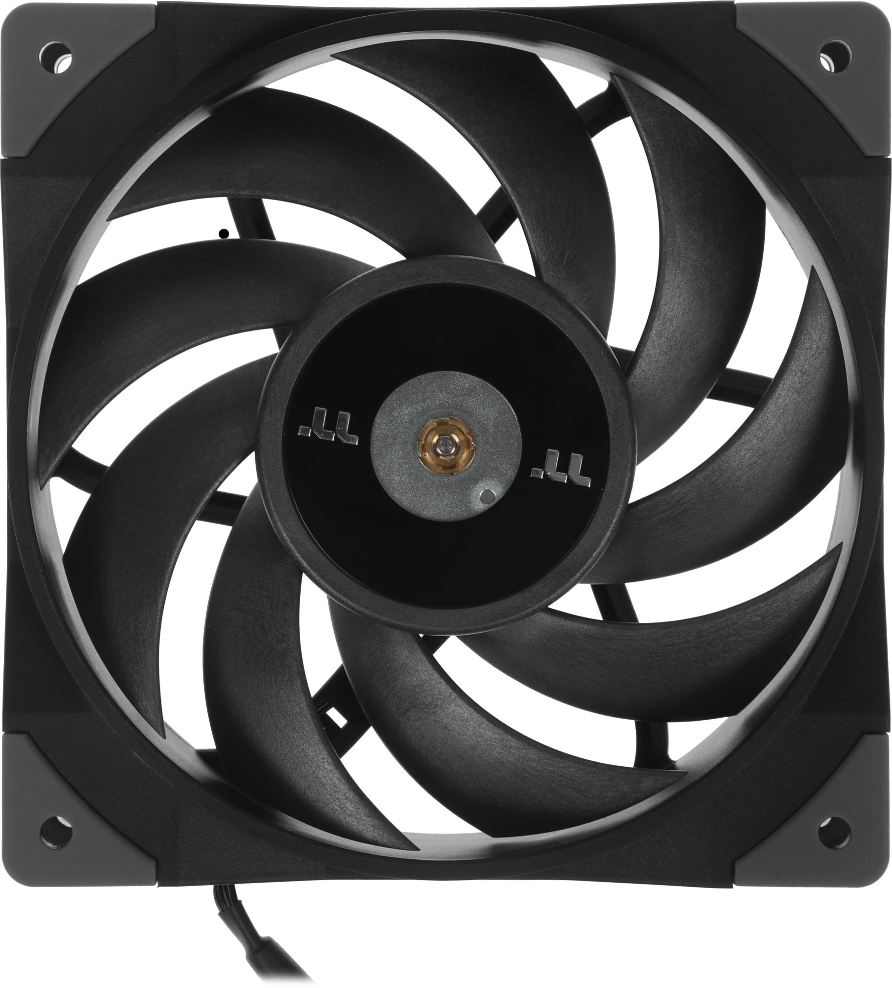 Вентилятор для корпуса Thermaltake Toughfan 12 120х120x25 черный 4-pin 22.3дБ (CL-F117-PL12BL-A) Ret — миниатюра 3