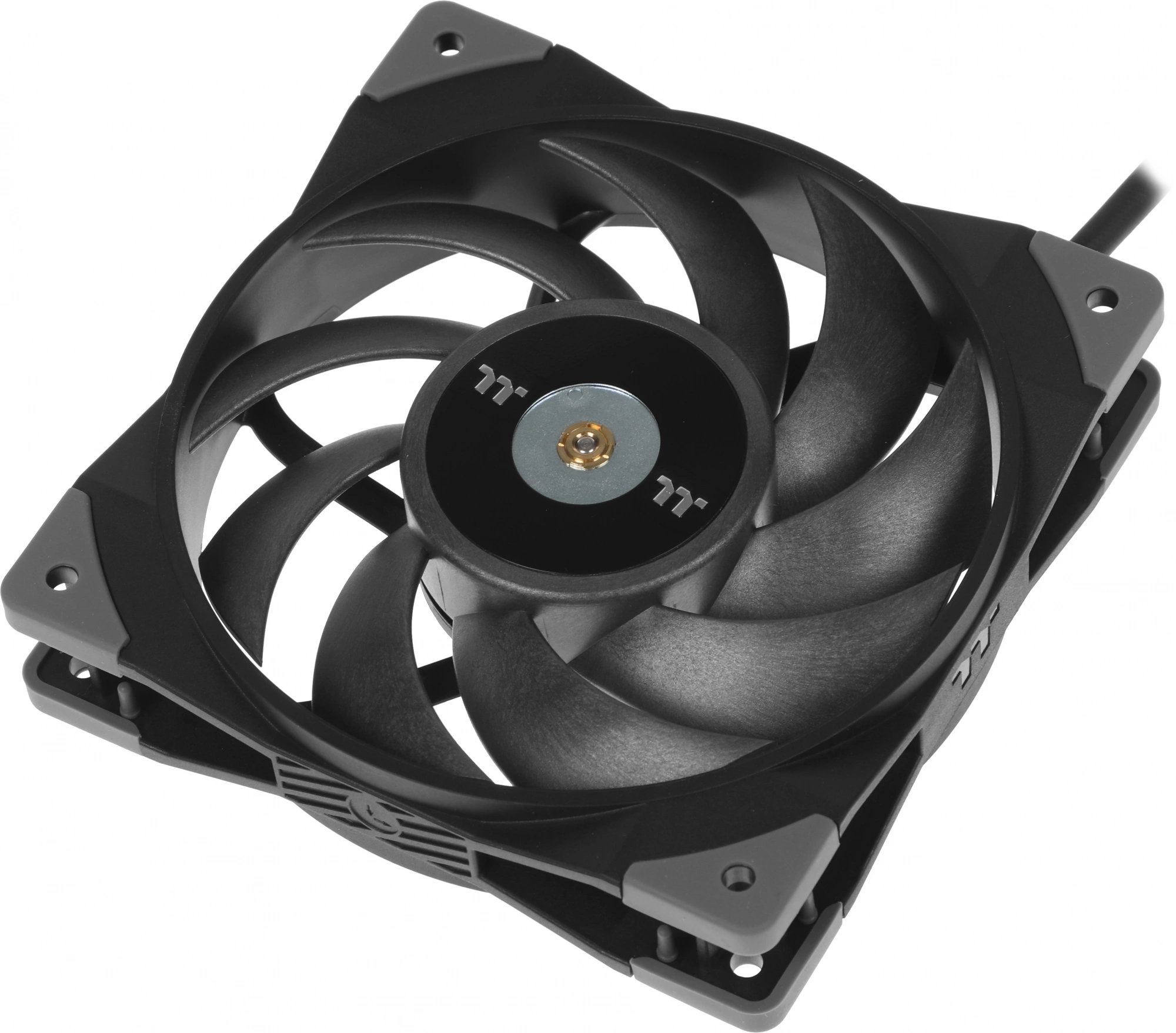 Вентилятор для корпуса Thermaltake Toughfan 12 120х120x25 черный 4-pin 22.3дБ (CL-F117-PL12BL-A) Ret — миниатюра 6