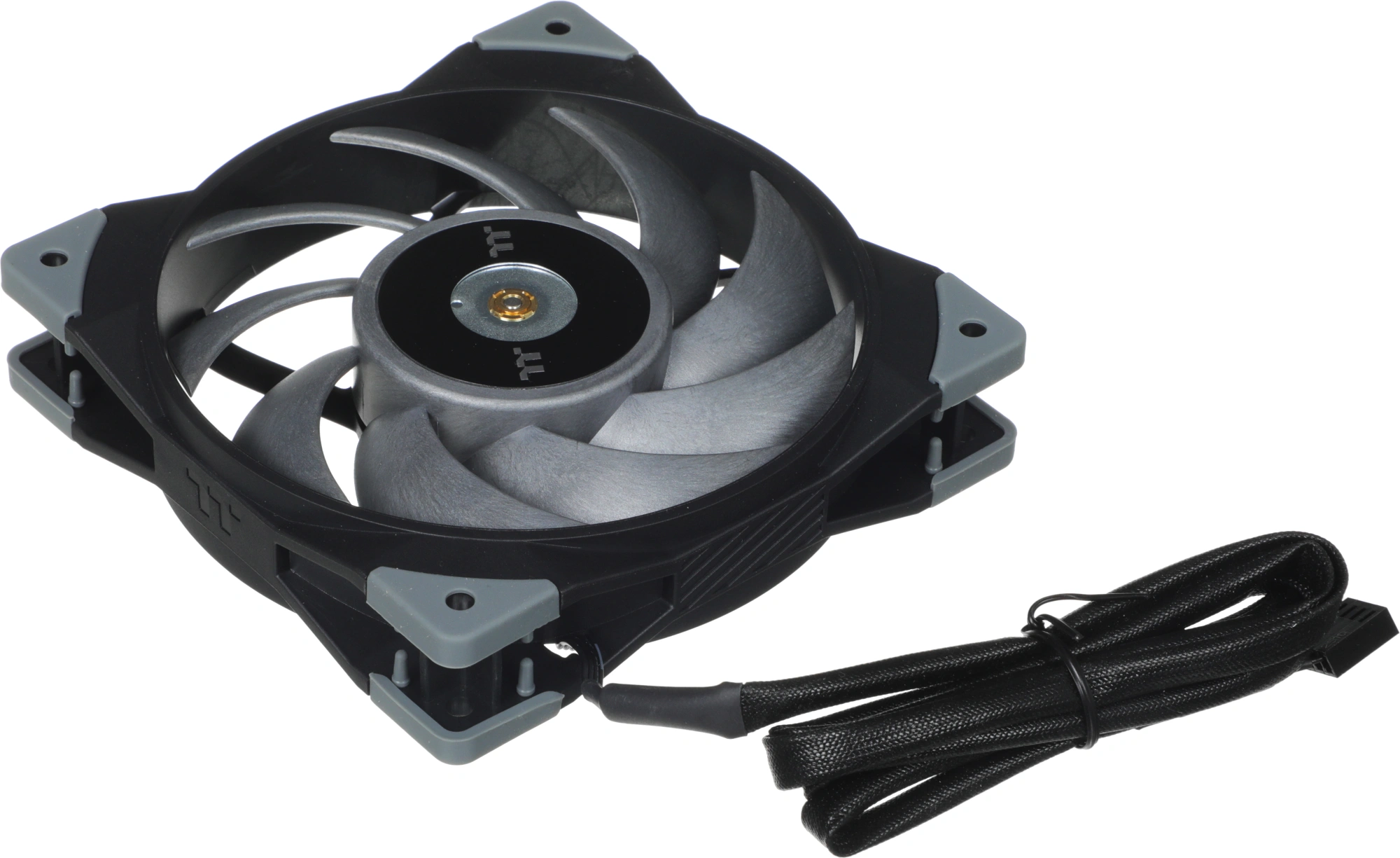 Вентилятор для корпуса Thermaltake Toughfan 12 Turbo 120х120x25 черный 4-pin 28.1дБ (CL-F121-PL12GM-A) Ret — миниатюра 6