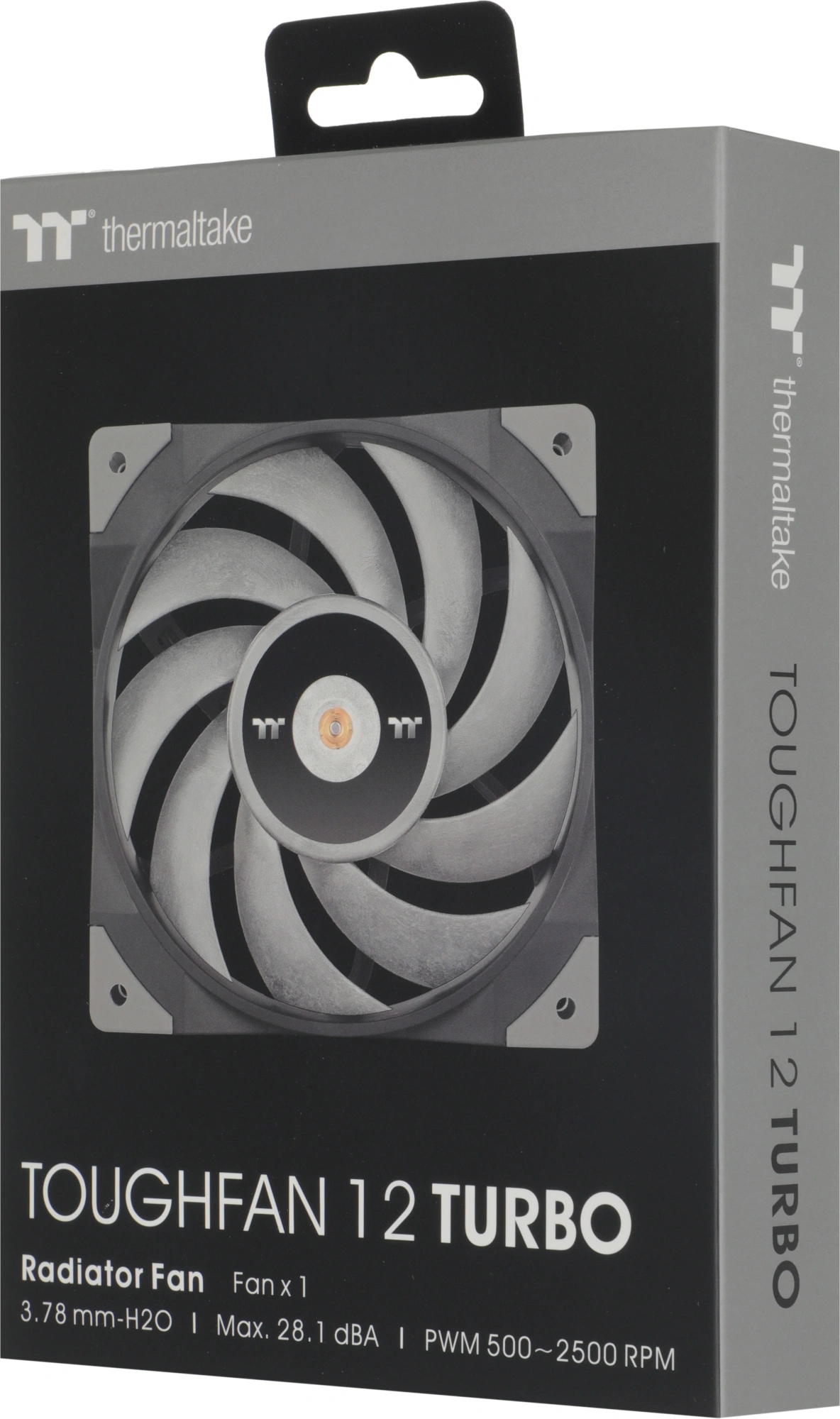 Вентилятор для корпуса Thermaltake Toughfan 12 Turbo 120х120x25 черный 4-pin 28.1дБ (CL-F121-PL12GM-A) Ret — миниатюра 10