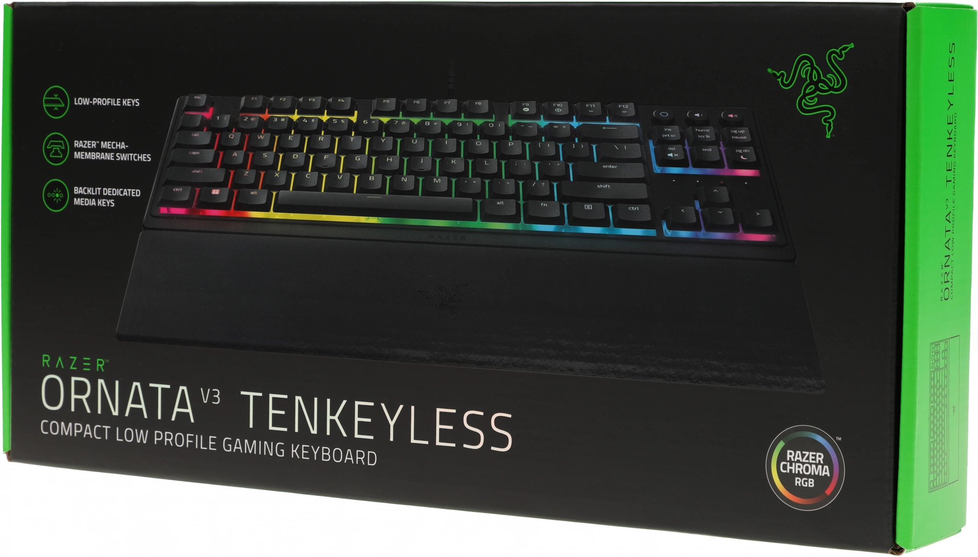 Клавиатура Razer Ornata V3 Tenkeyless механическая черный USB Multimedia for gamer LED (подставка для запястий) (RZ03-04881600-R3R1) — миниатюра 15